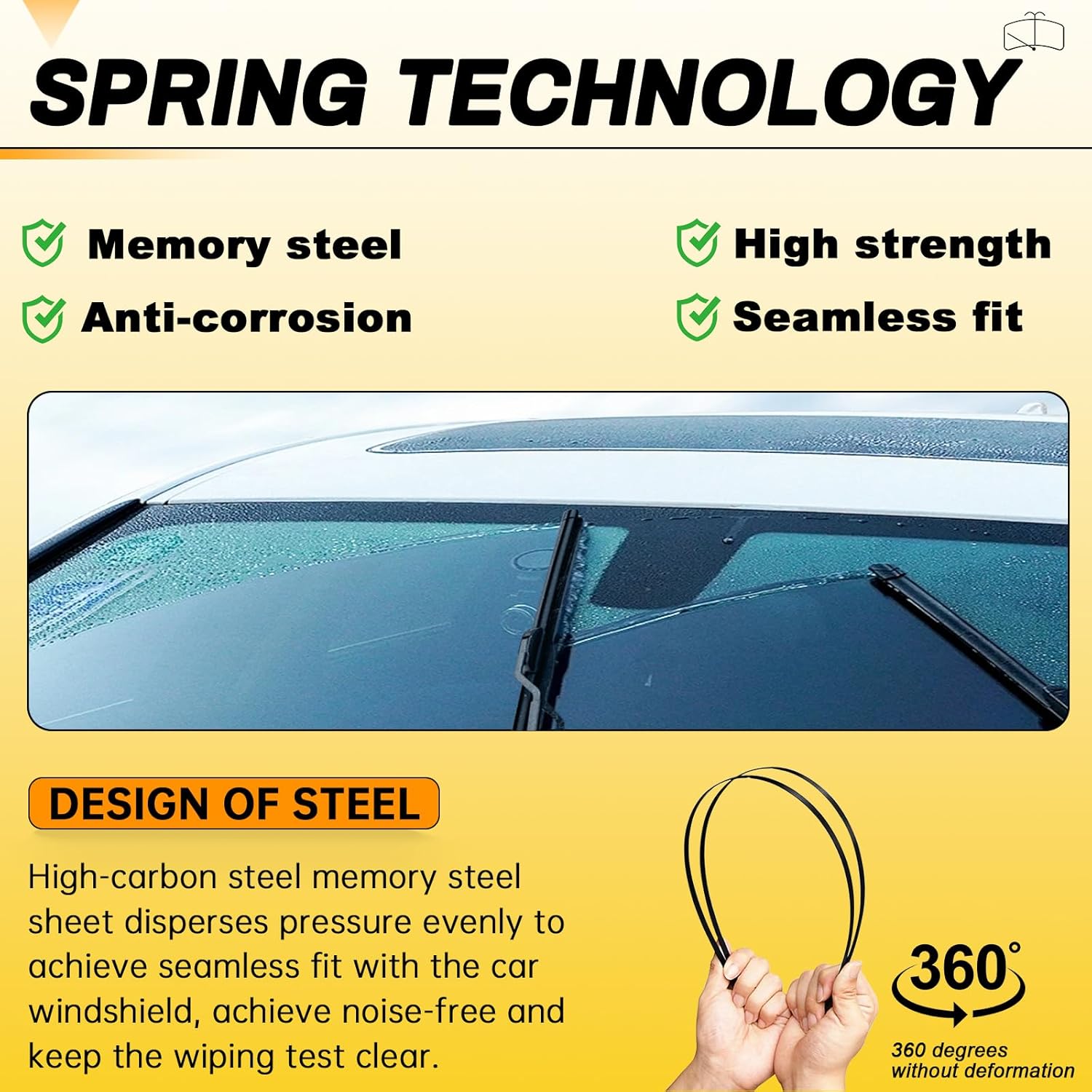 AUTOBOO 26" and 18" Windshield Wipers Blades (Pack Of 2): Infographics
