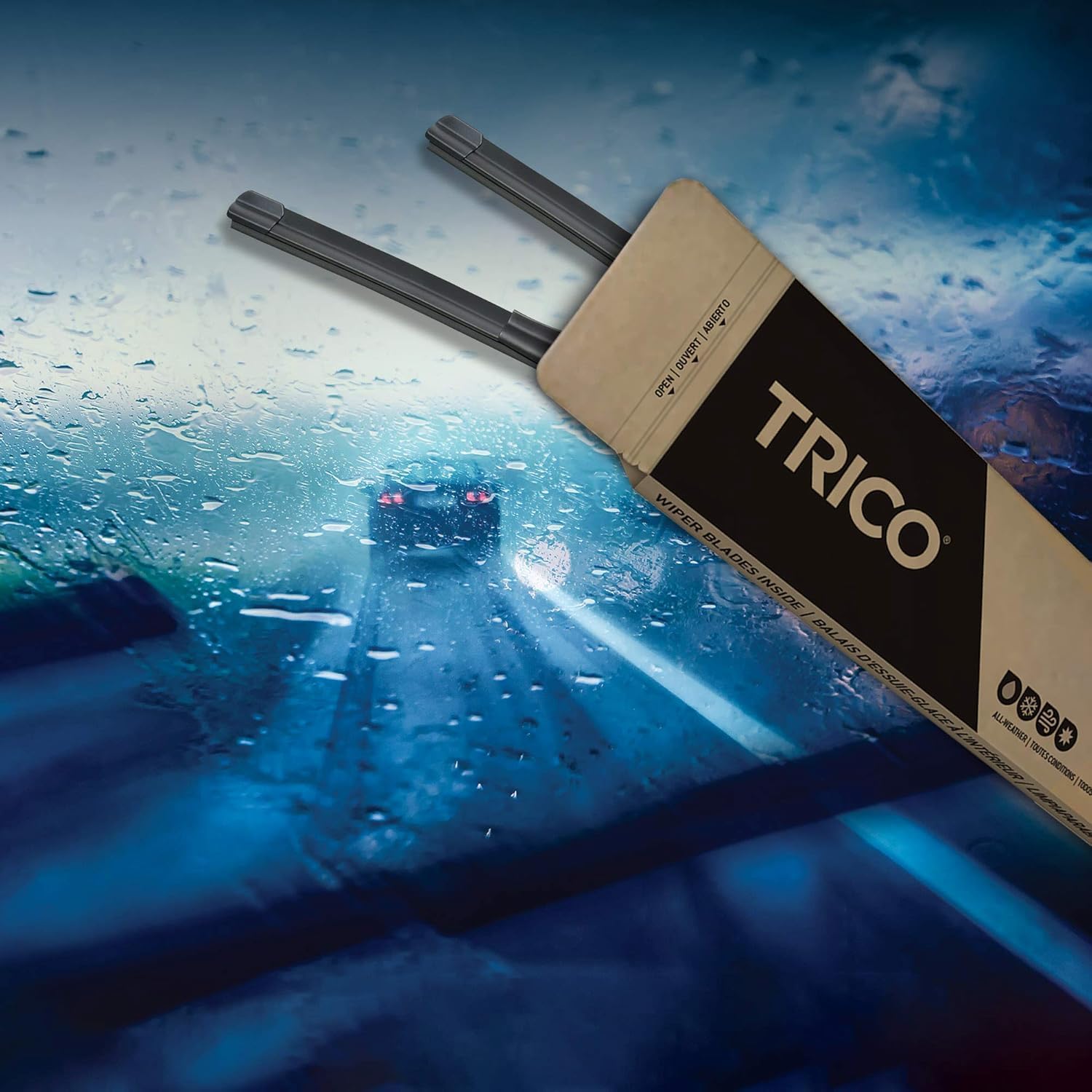 Demonstrates the product's effectiveness in harsh weather conditions, particularly heavy rain, to reassure customers about its reliability.