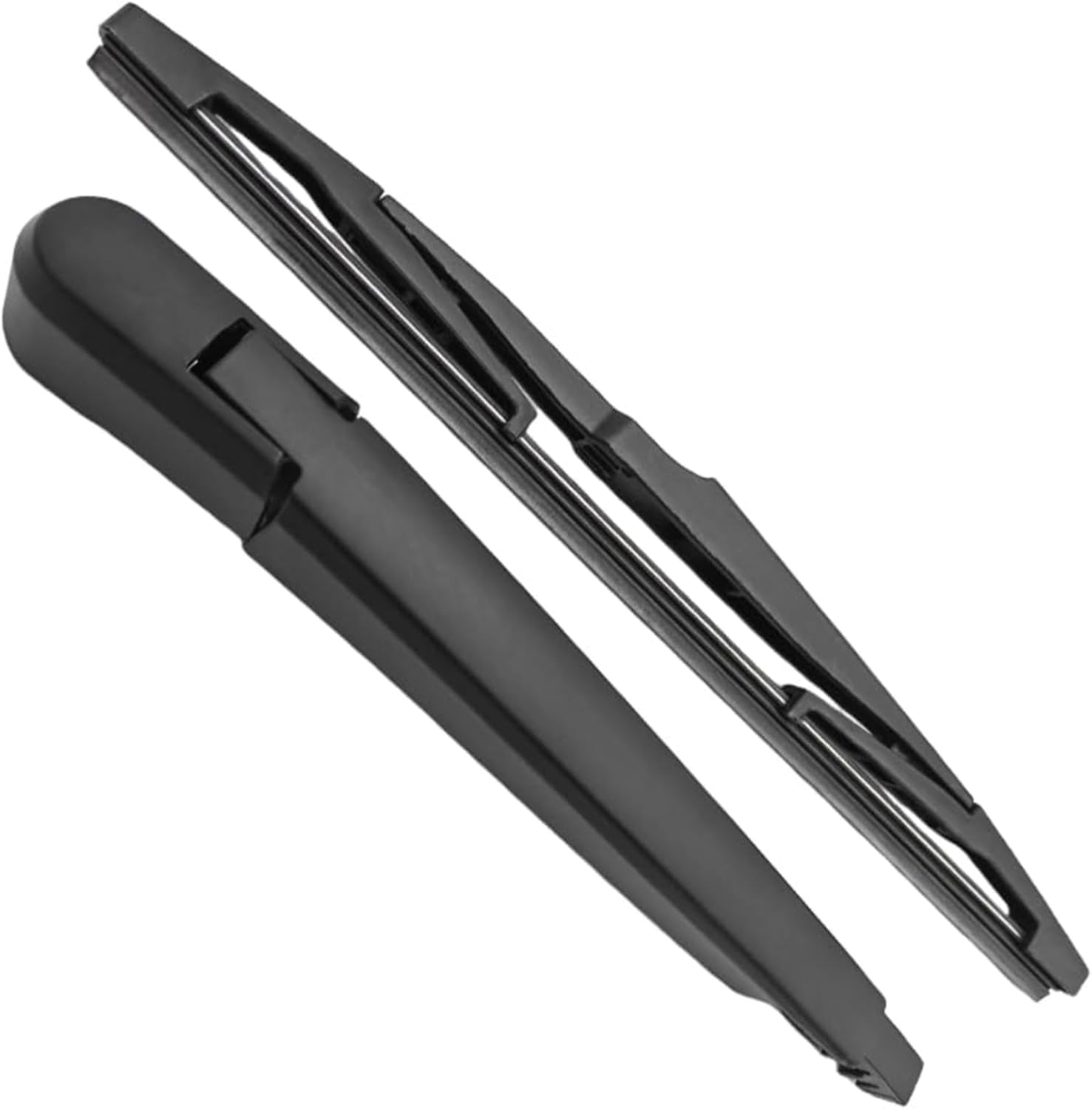 Shows the complete set of rear wiper blades included in the product package, helping customers understand exactly what they will receive.