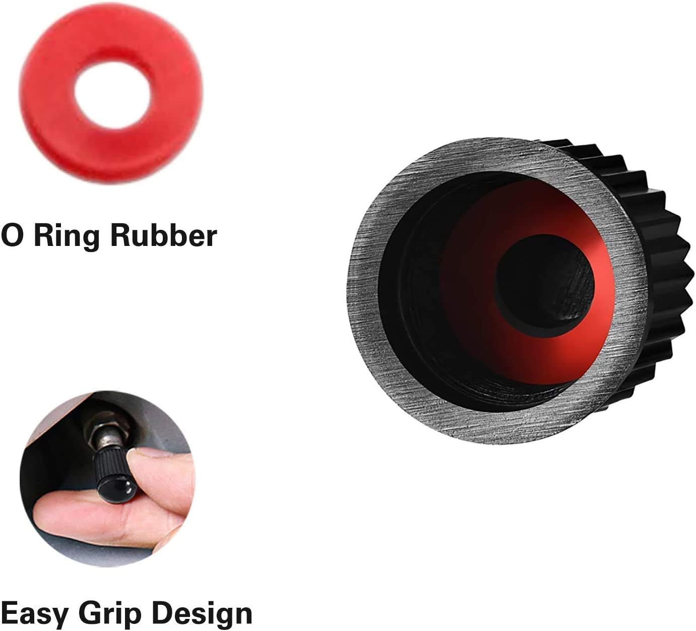 Highlights the product's O-ring rubber seal feature, emphasizing its importance for proper sealing and functionality.
