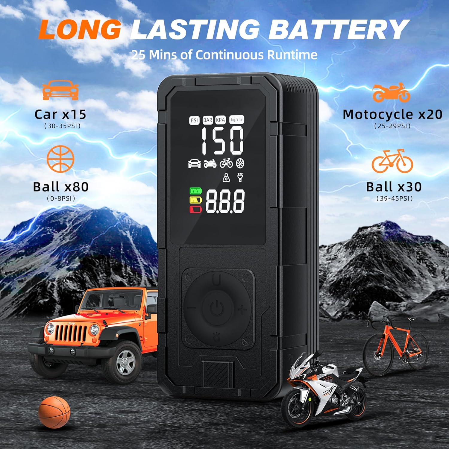 P10 Portable Air Compressor: Infographics