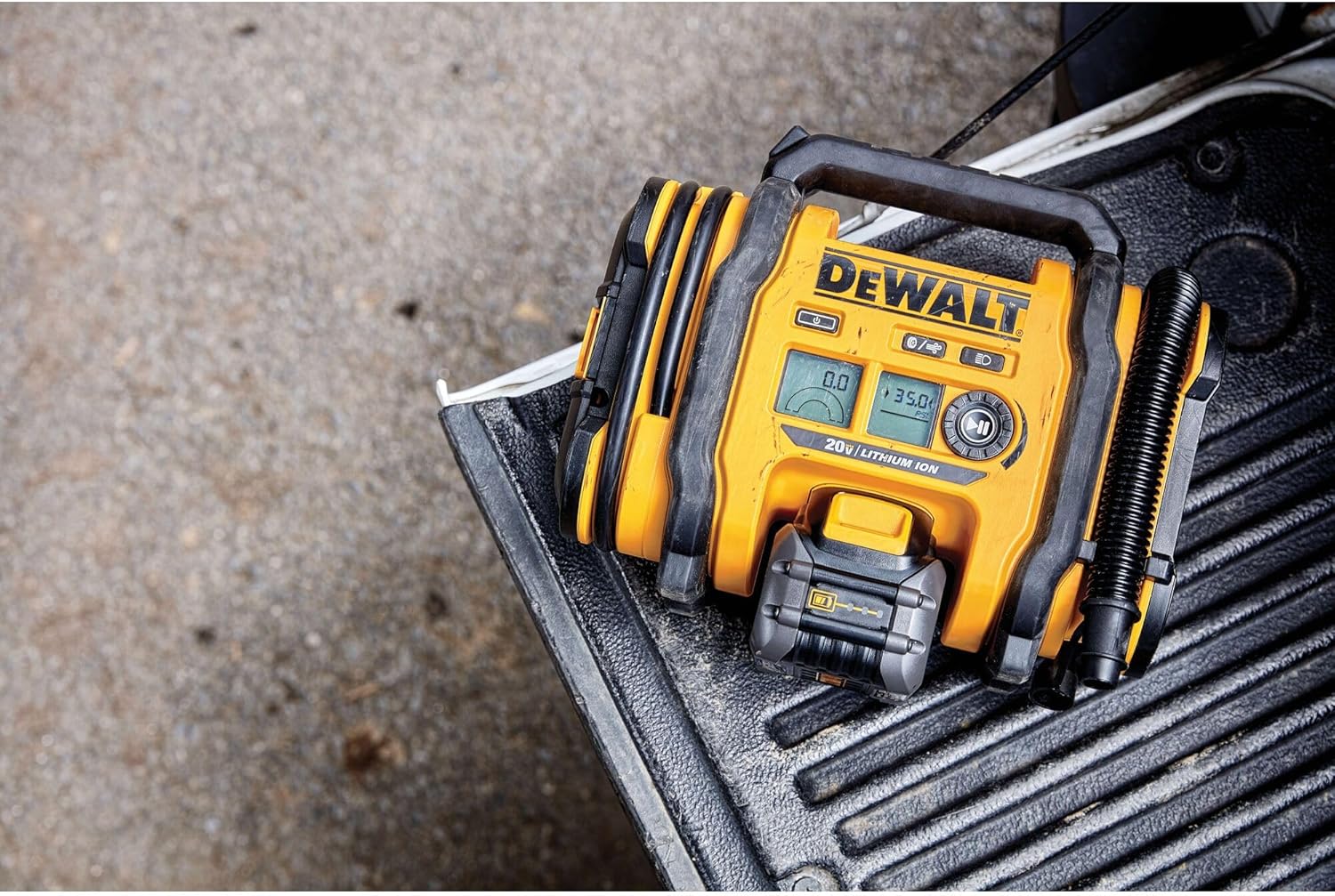 Shows the product in a real-world construction or jobsite context to demonstrate its durability and suitability for tough work environments.