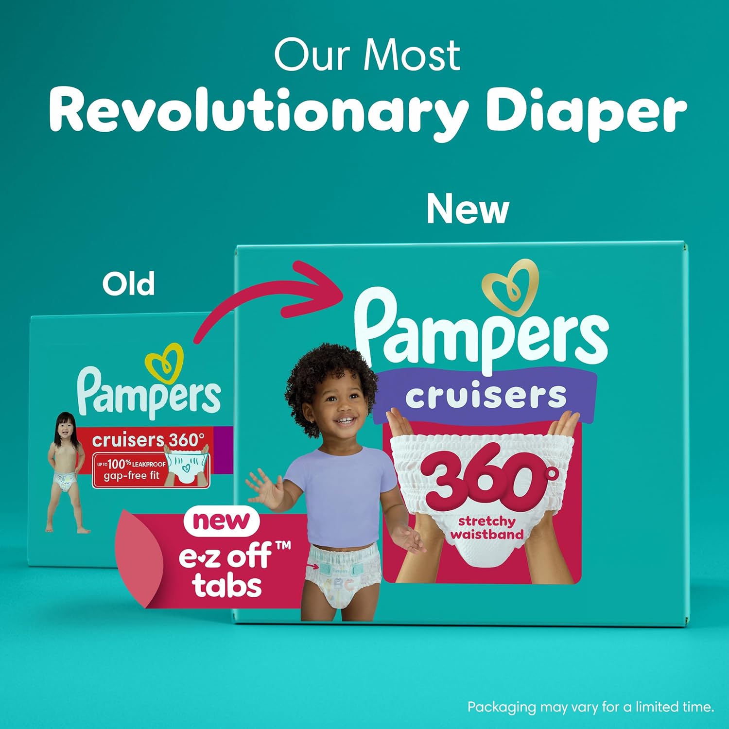 Highlights the improvements in the new Pampers Cruisers diaper compared to the old version, emphasizing the revolutionary changes. Showcases multiple new features of the diaper to demonstrate its…
