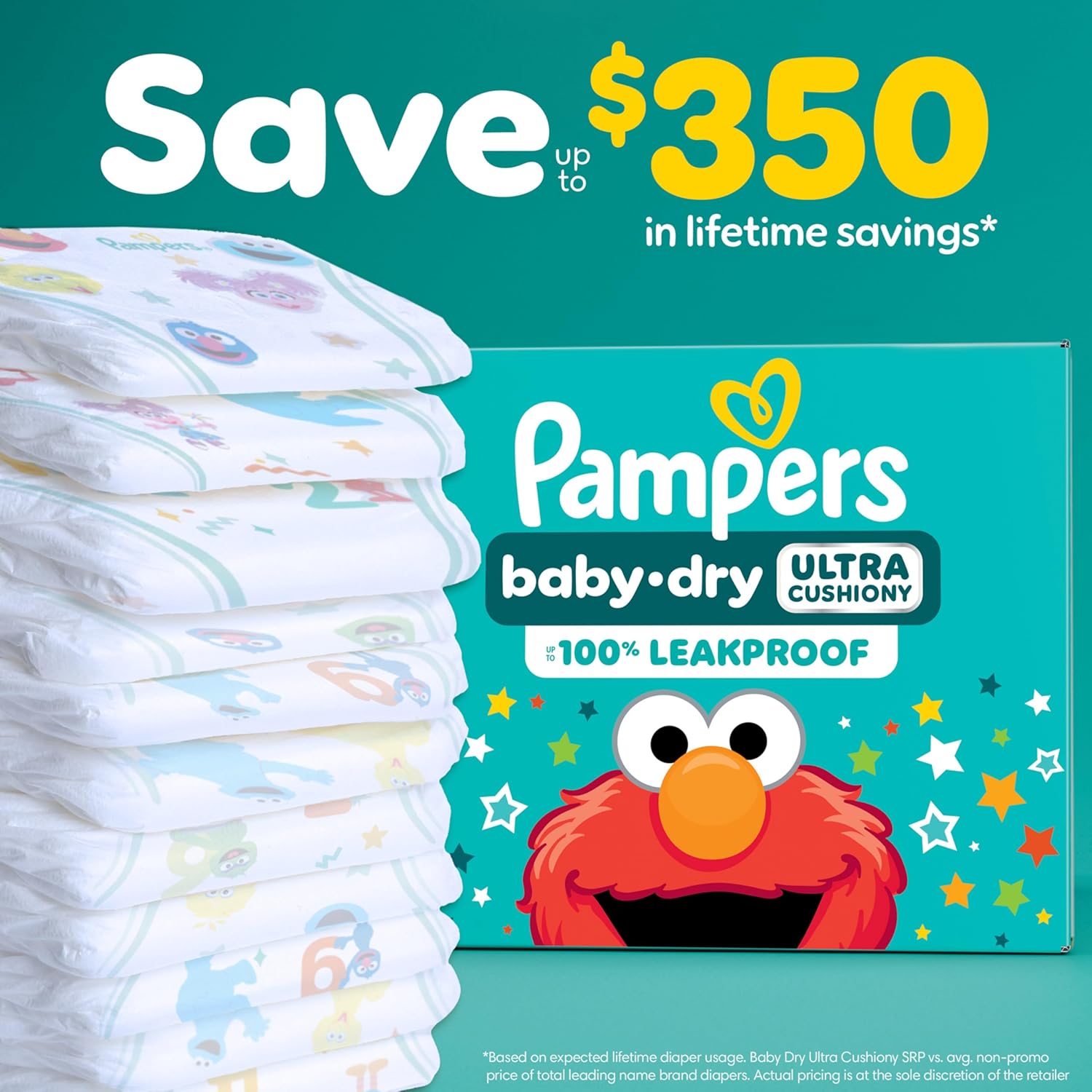 Highlights the potential cost savings of using Pampers diapers over time, encouraging long-term brand loyalty. Emphasizes the product's leak protection feature to reassure parents about its…