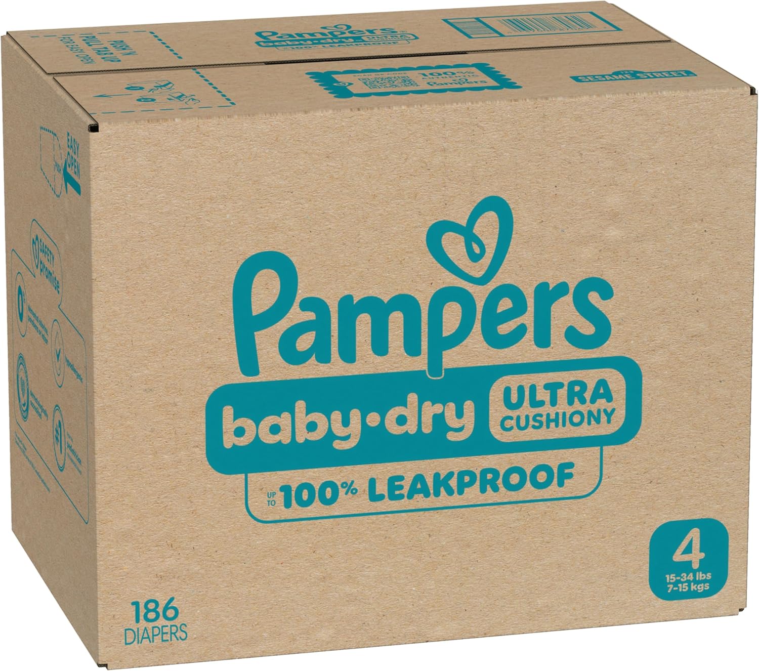 Emphasizes the product's 100% leakproof feature to reassure parents about the diaper's reliability and effectiveness.