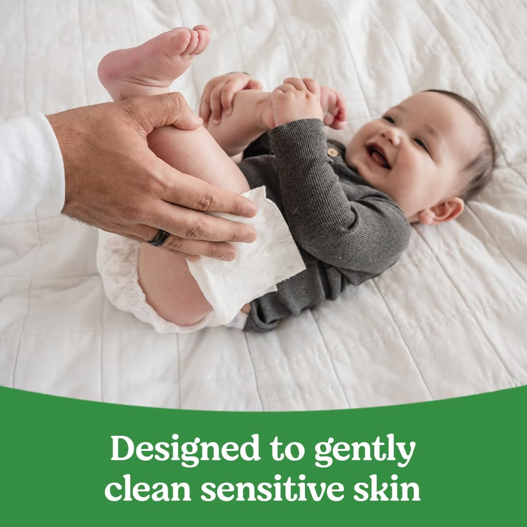 Emphasizes that the product is designed to gently clean sensitive skin, reassuring parents about its safety for babies.