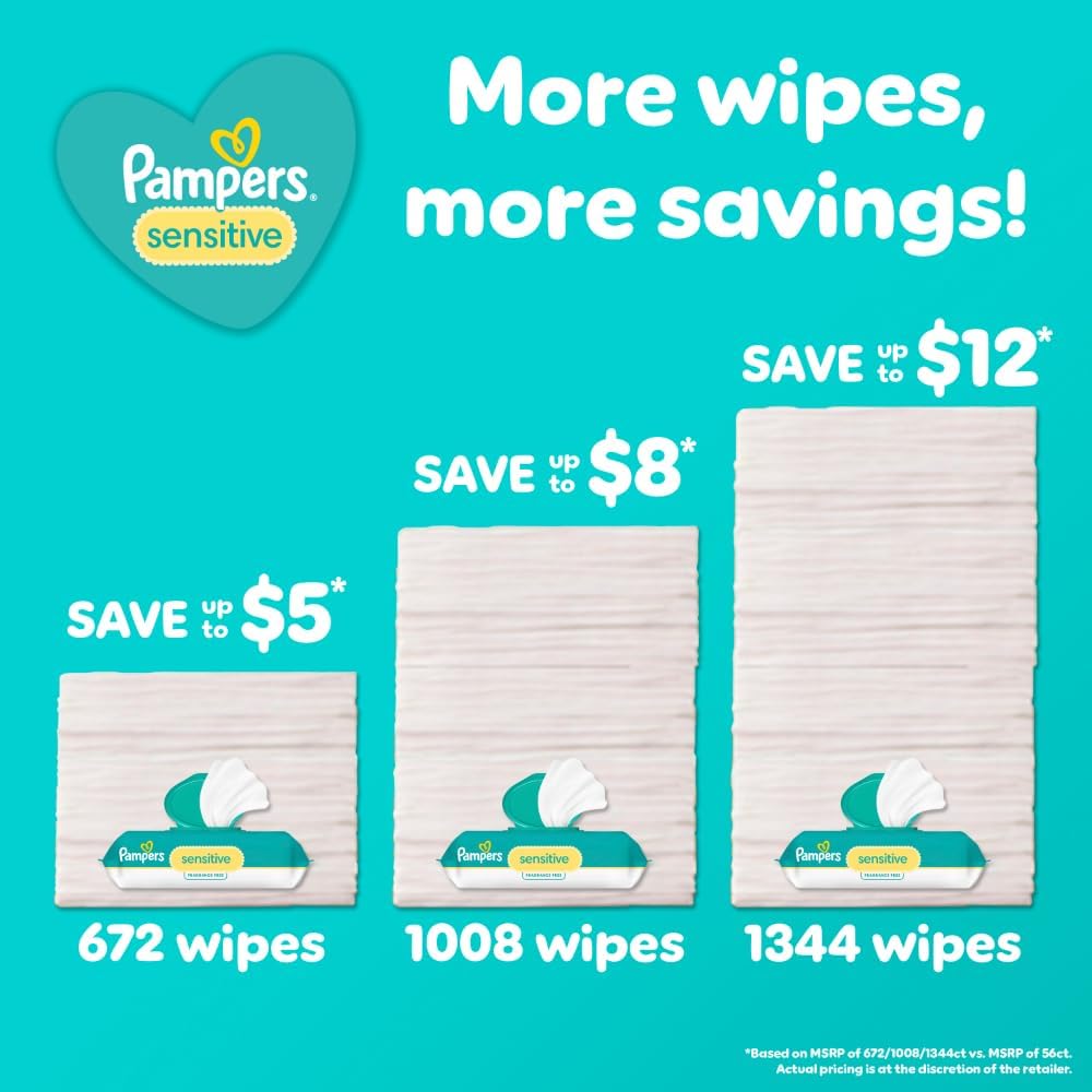 Demonstrates how buying larger quantities of wipes results in greater savings, encouraging bulk purchases.