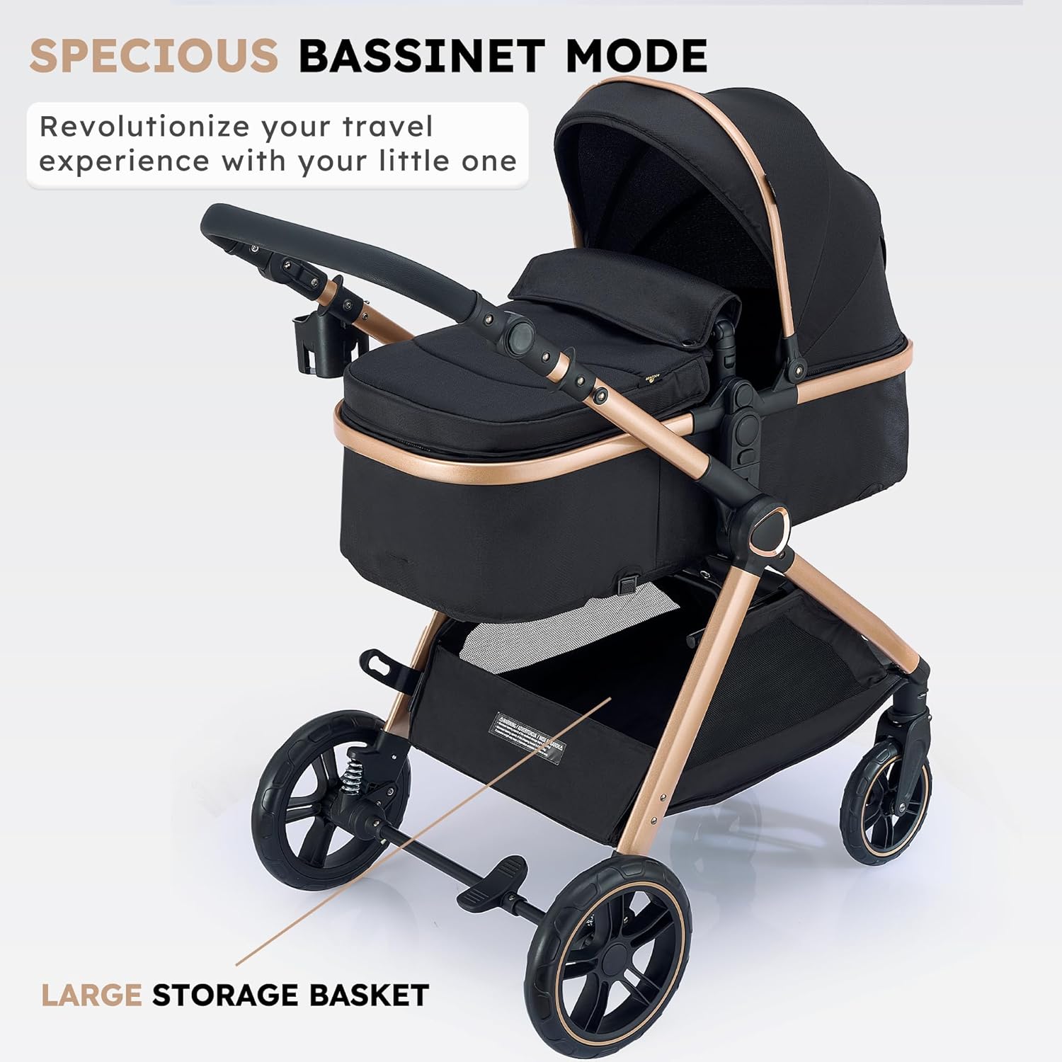2 in 1 Baby Stroller: Infographics