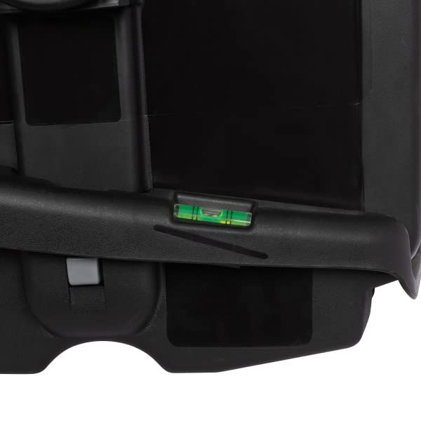 Highlights the product's integrated level feature, emphasizing precision and ease of use for the customer.