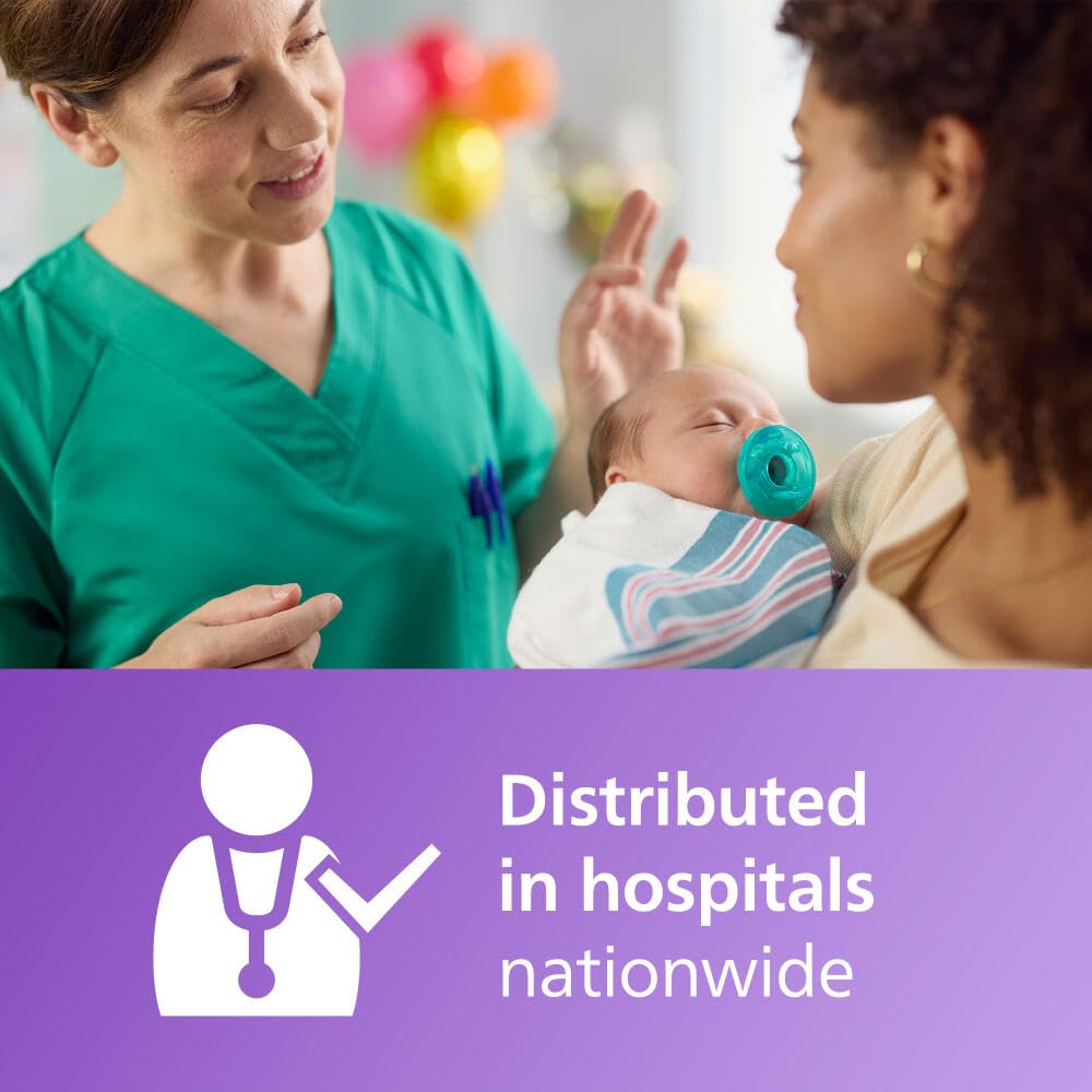 Demonstrates that the product (likely a pacifier) is distributed in hospitals nationwide, implying medical endorsement and widespread use.