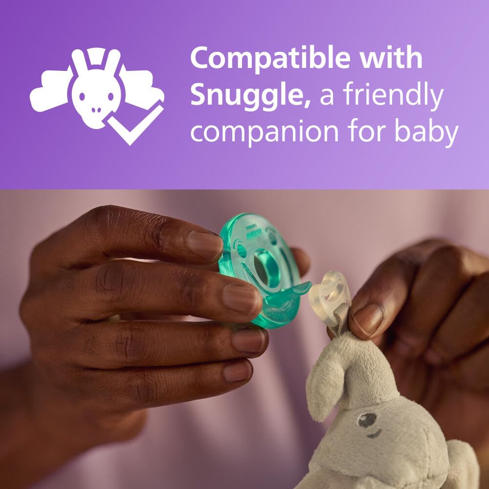 Informs parents that the product is compatible with the Snuggle companion, reassuring them of its suitability for their baby.
