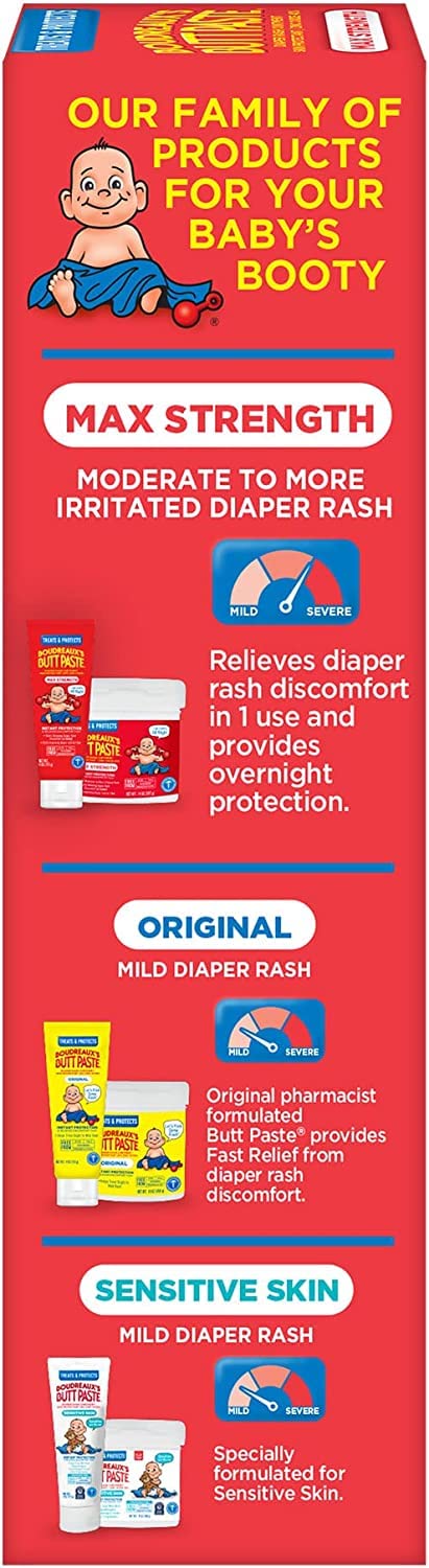 Boudreaux’s Butt Paste Max Strength Diaper Rash Cream for Baby: Infographics
