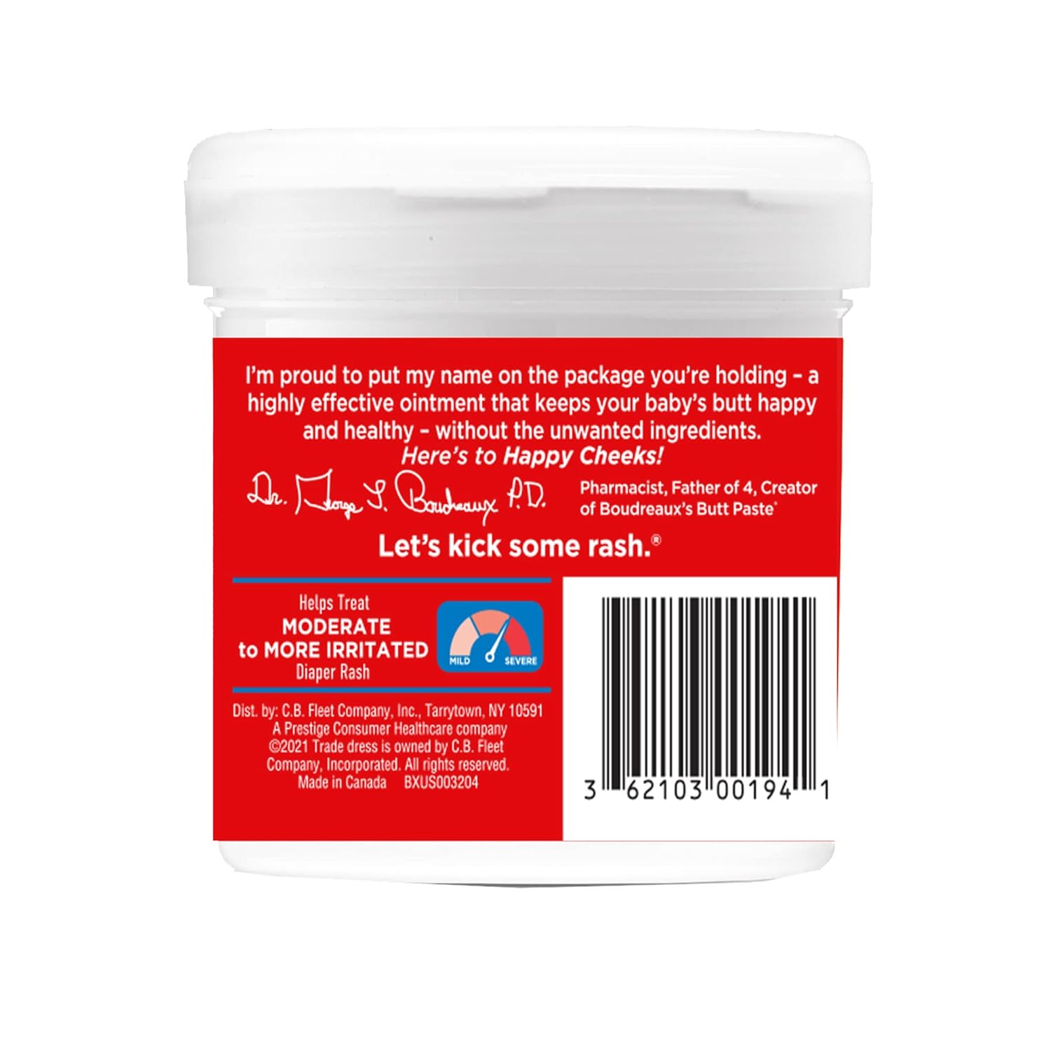Boudreaux's Butt Paste Maximum Strength Diaper Rash Cream: Infographics