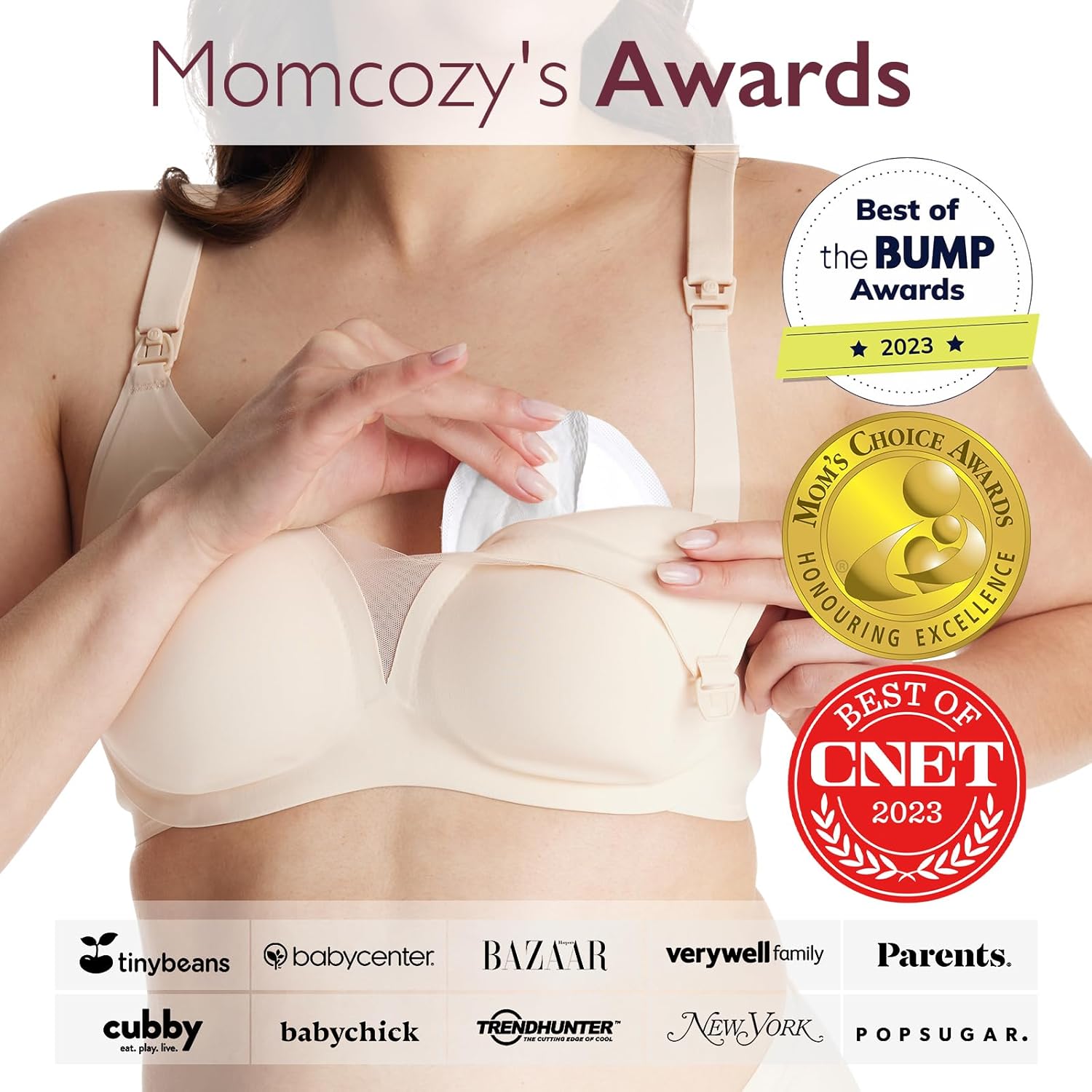 Showcases multiple awards and recognitions to build credibility and trust in the product's quality and effectiveness.