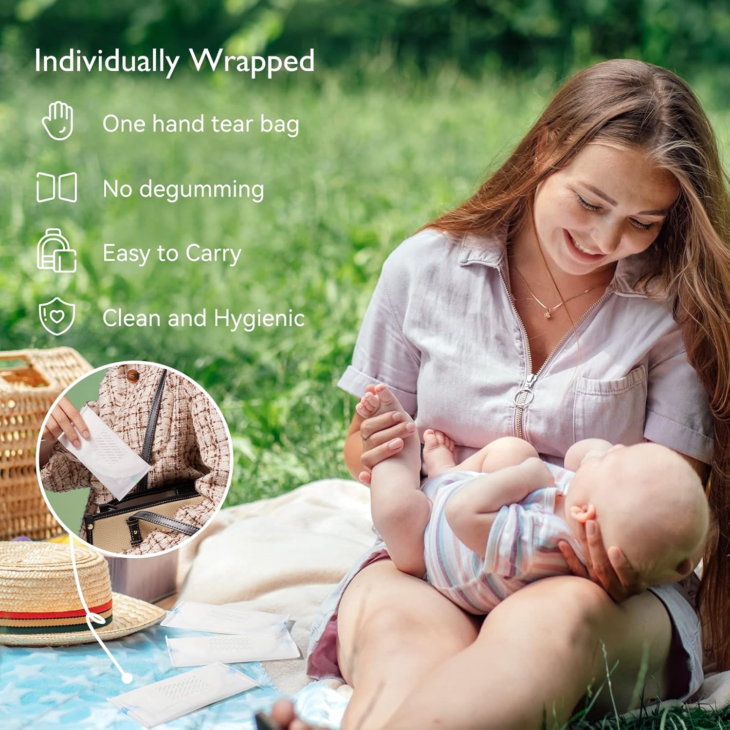 Momcozy Bamboo Fiber Disposable Nursing Pads: Infographics
