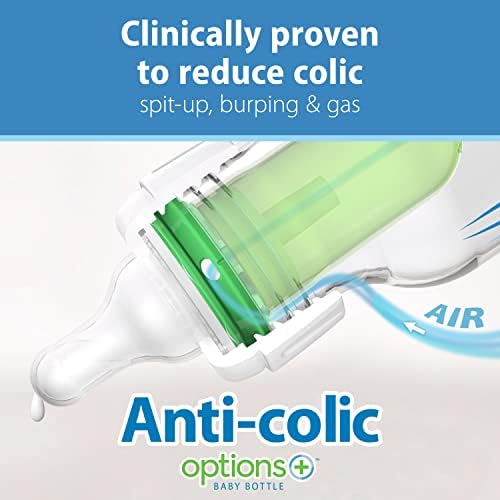 Highlights the product's ability to reduce colic, spit-up, burping, and gas in babies, emphasizing its clinical effectiveness.