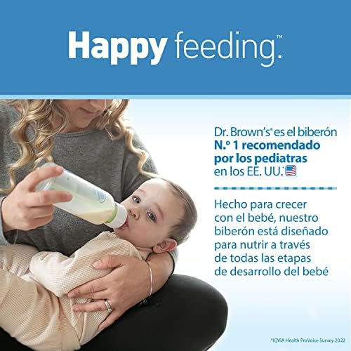 Highlights that Dr. Brown's is the #1 pediatrician-recommended bottle in the US, building trust and credibility with parents.