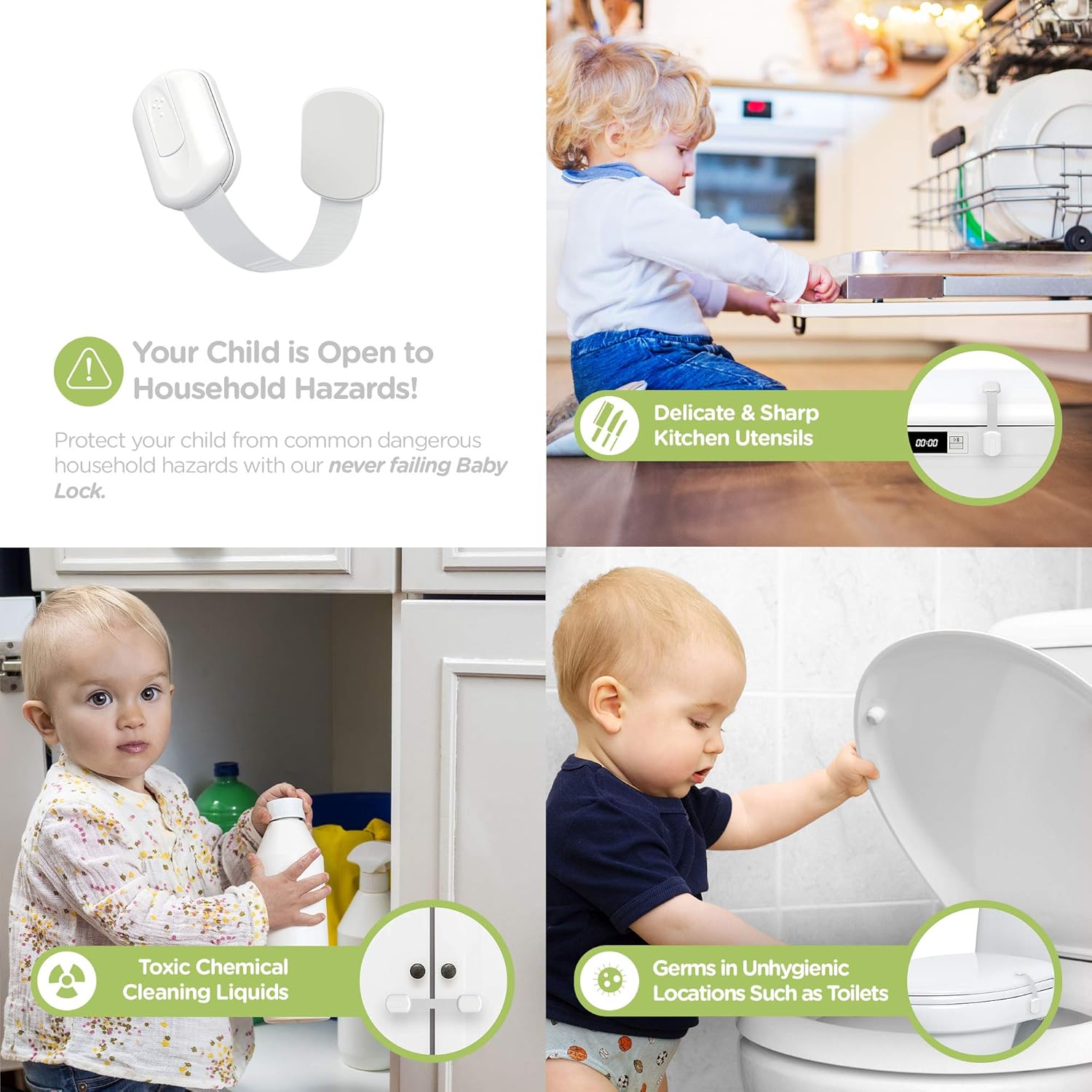 Baby Proofing Child Safety Locks (2 Pack) by Skyla Homes: Infographics