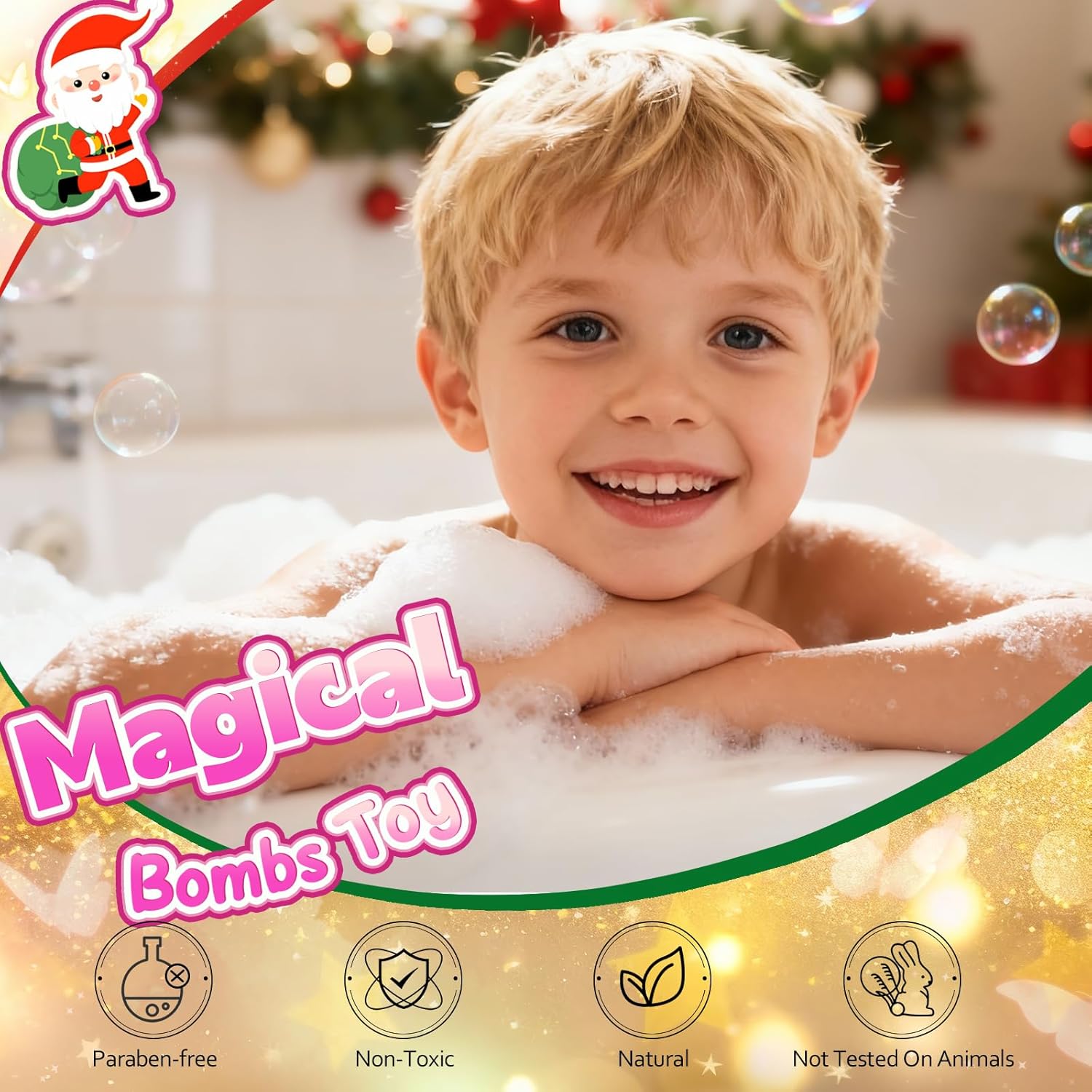 MeCids Magic Potion Bubble Bath Bombs for Kids -Bath Color Tablets Bath Potions for…: Infographics