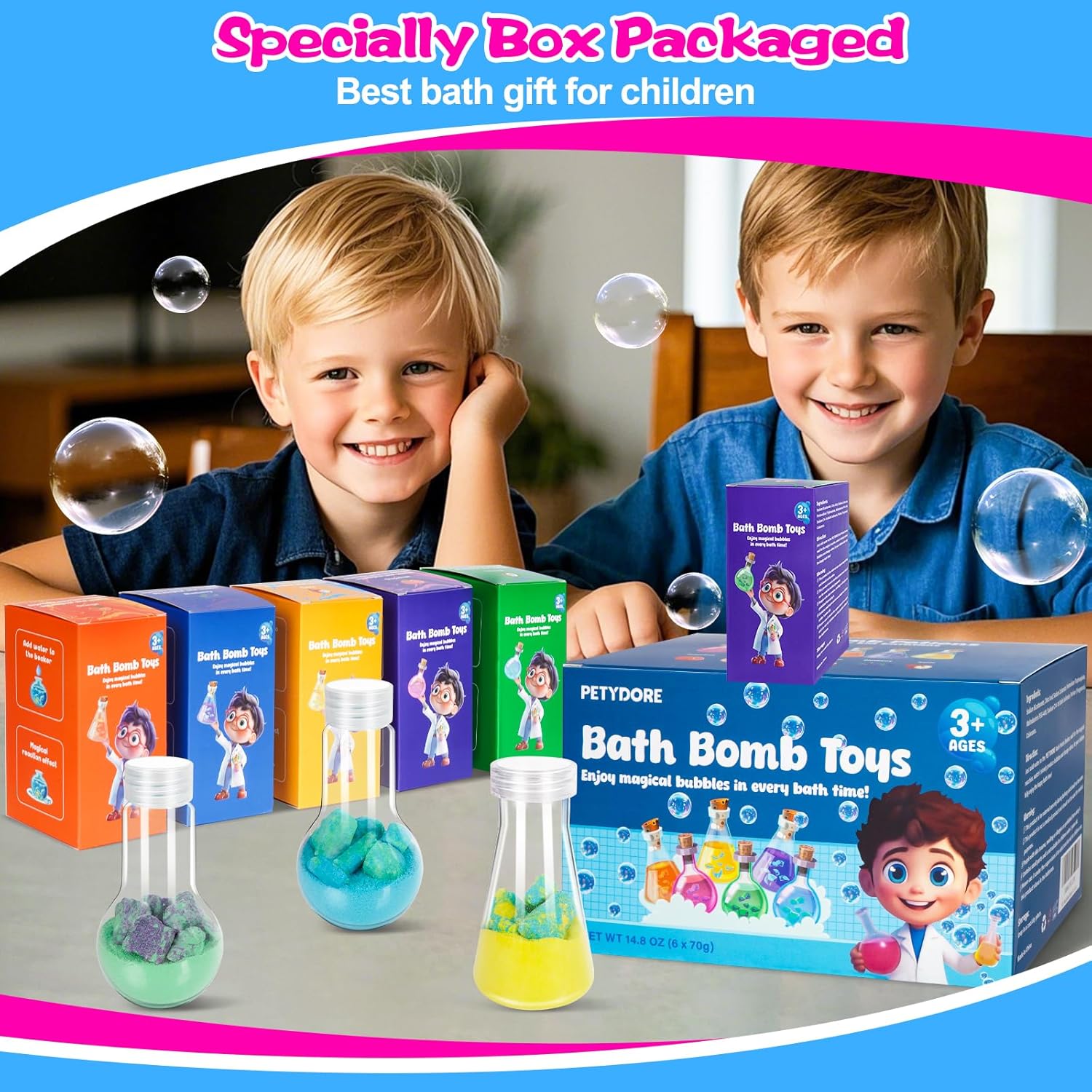 Bath Bomb Potion for Toddlers & Kids: Infographics
