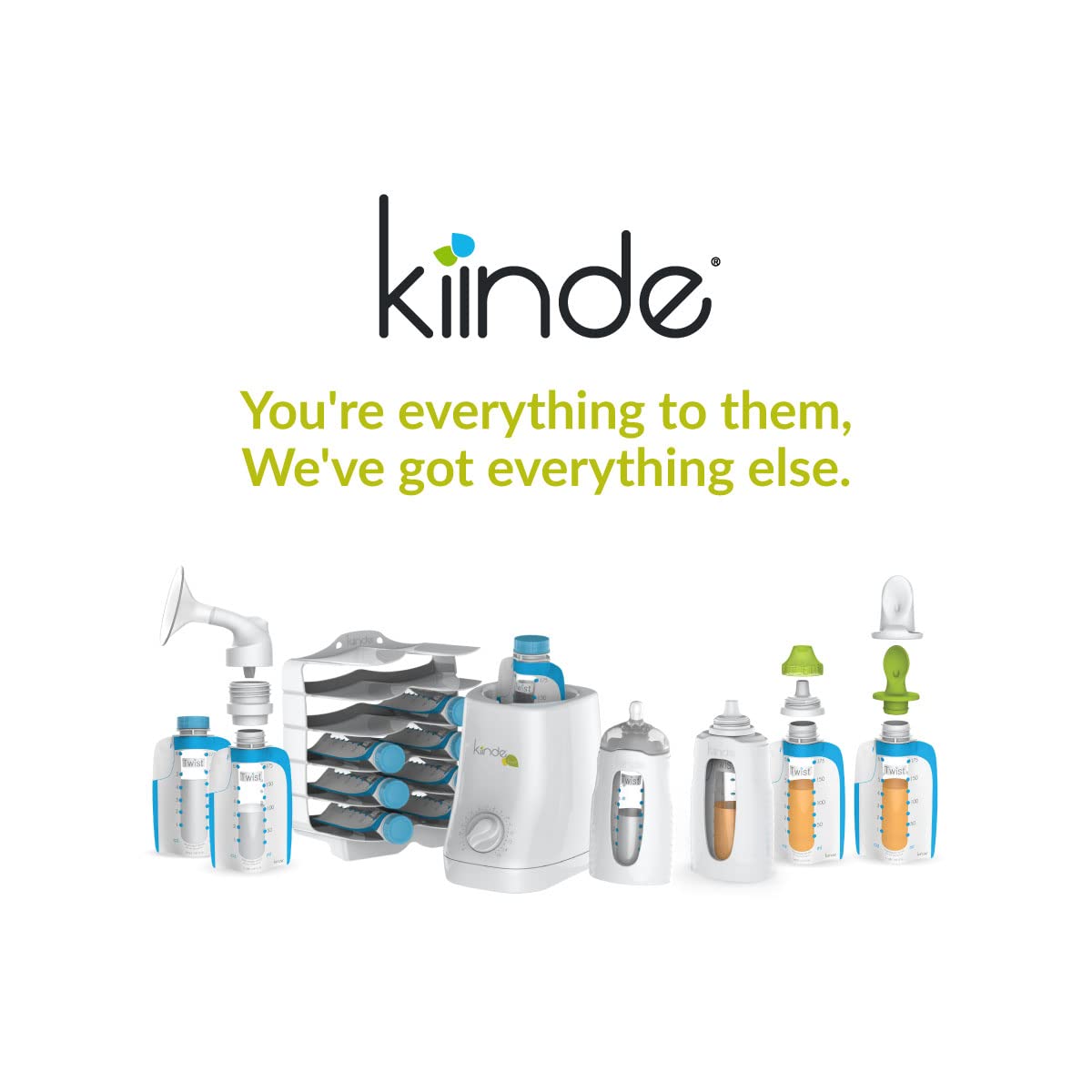 Showcases the Kiinde brand and its comprehensive range of baby products while emphasizing the brand's supportive role for parents.