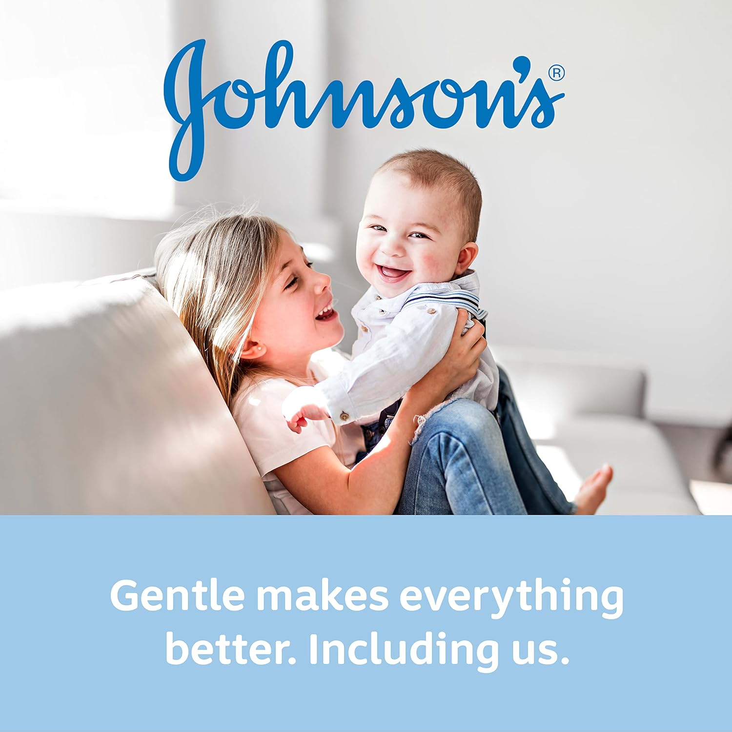 Reinforces Johnson's brand identity as gentle and caring, associating it with happy family moments.