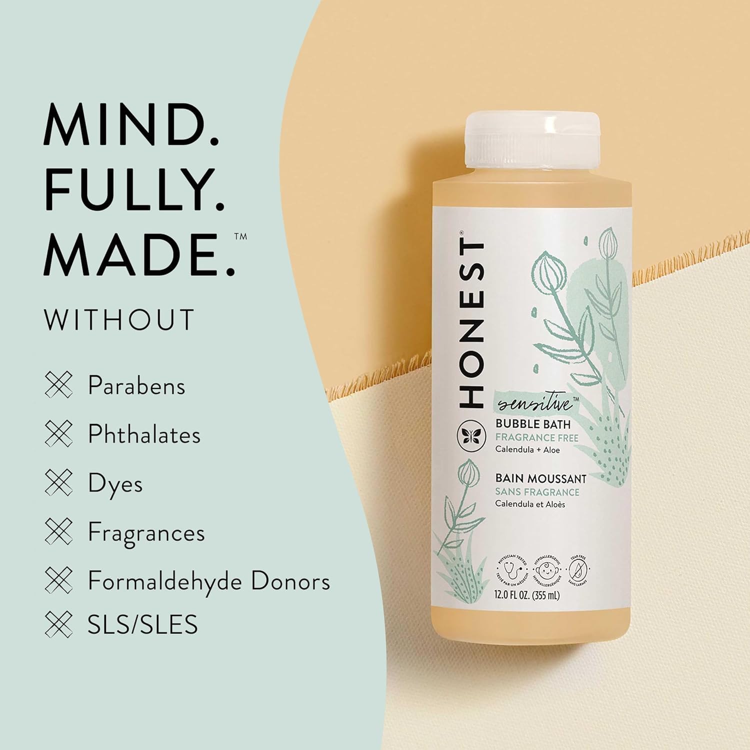 The Honest Company Foaming Bubble Bath: Infographics