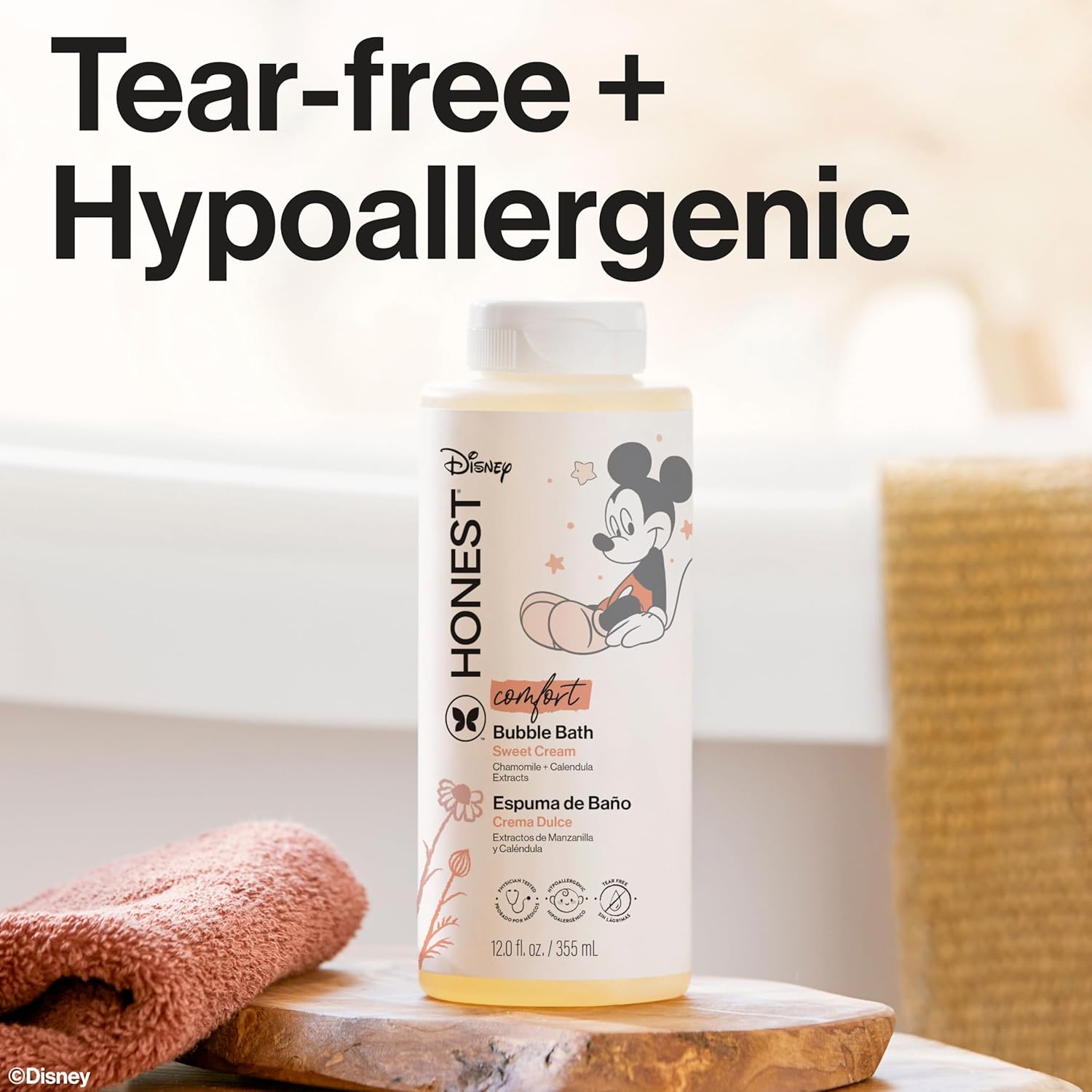 Highlights the gentle and safe nature of the product for children's sensitive skin. Reassures parents about the product's safety and suitability for children's use.