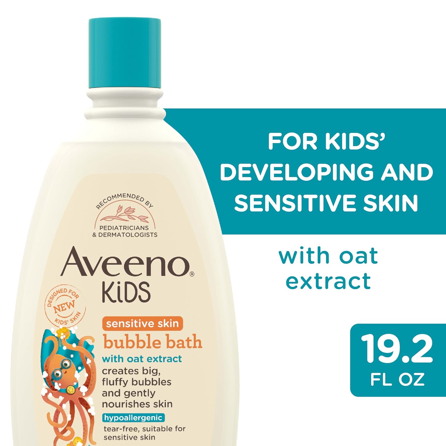 Highlights that the product is specifically designed for kids with sensitive skin, reassuring parents about its gentleness and suitability.