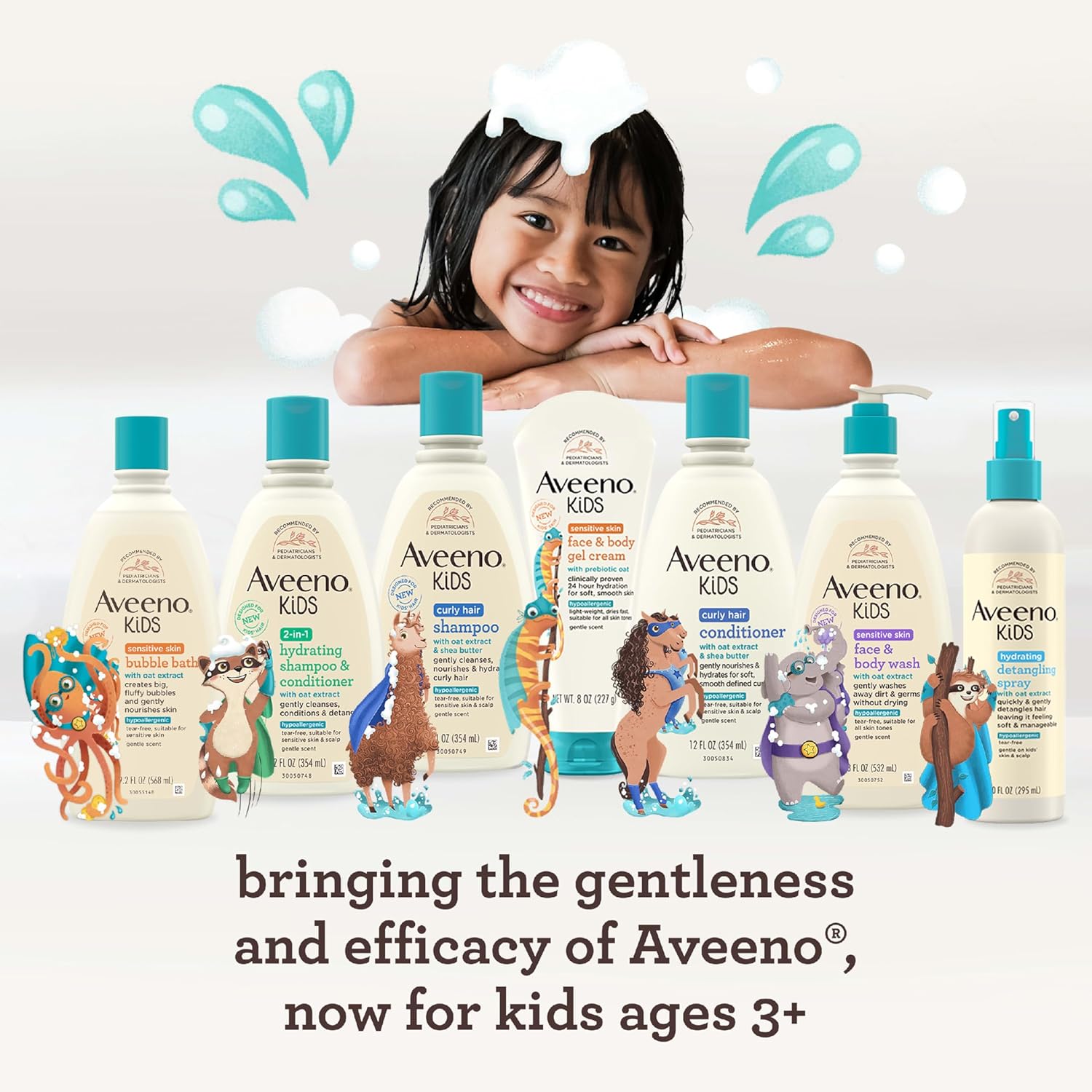 Aveeno Kids Bubble Bath Sensitive Skin 19.2 Ounce: Infographics