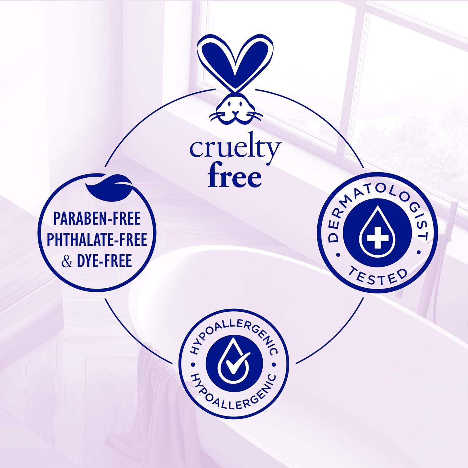Highlights the product's safety features and certifications to reassure customers about its gentle and ethical formulation.