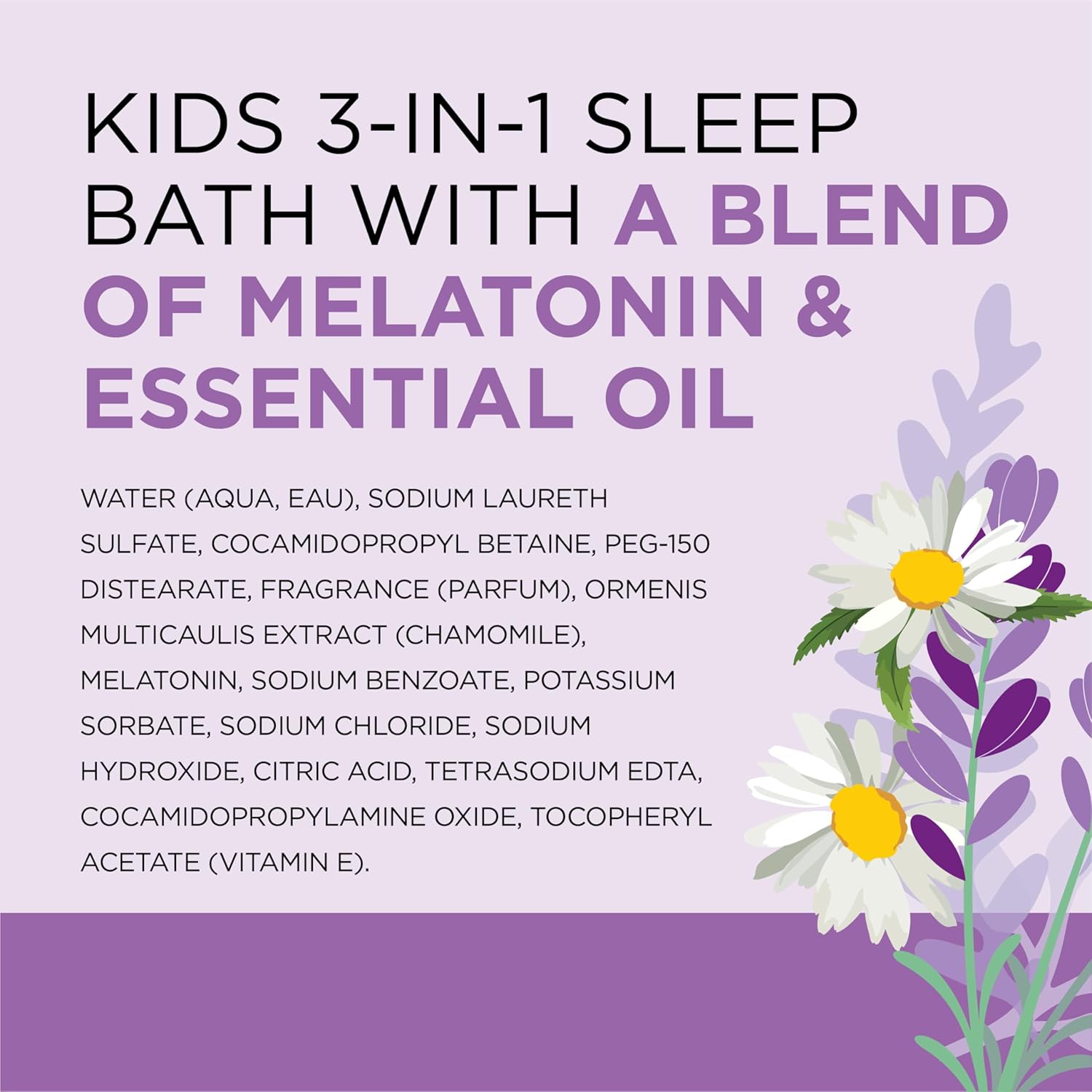 Dr Teal's Kids 3-in-1 Sleep Bath: Bubble Bath: Infographics