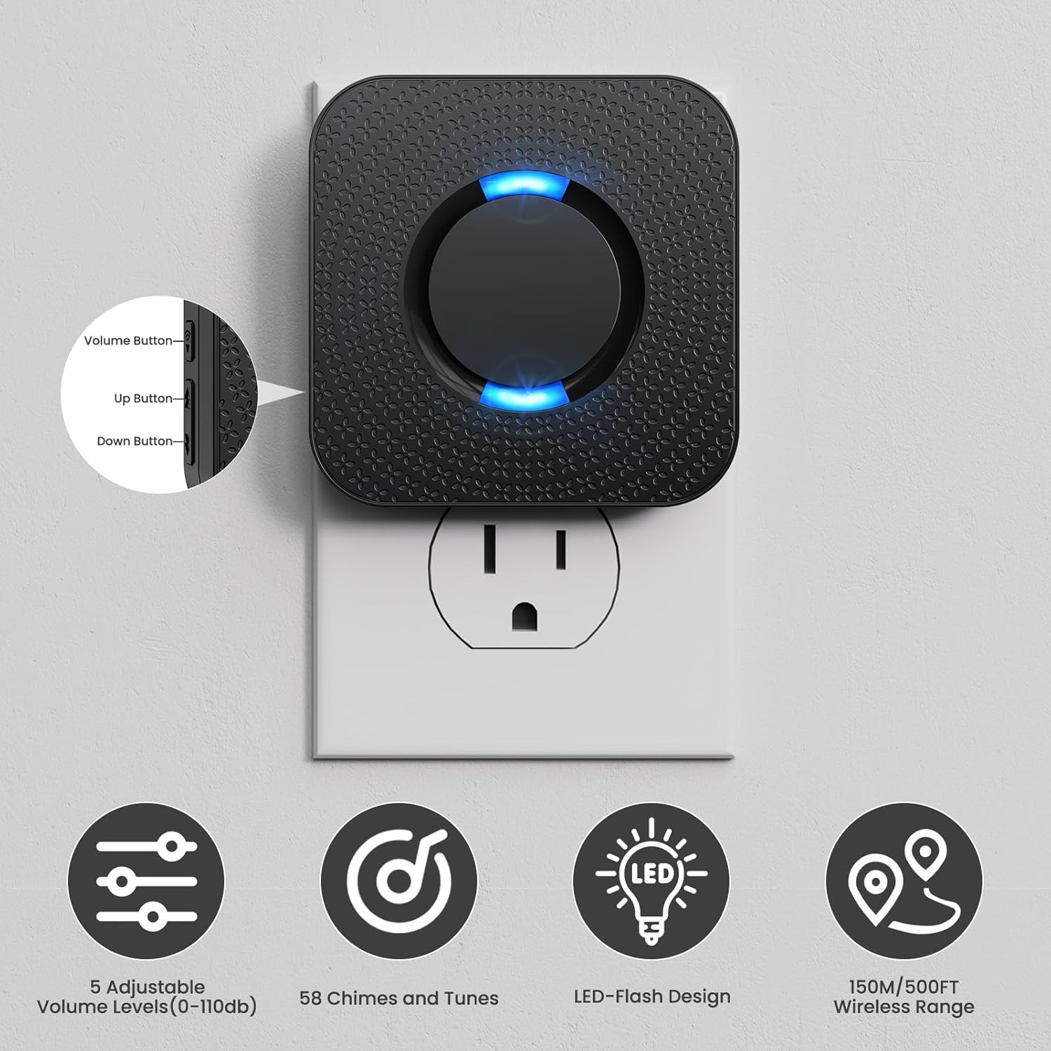 Highlights the product's physical features and controls to help users understand how to operate the device. Showcases multiple key features and benefits of the product to demonstrate its versatility…