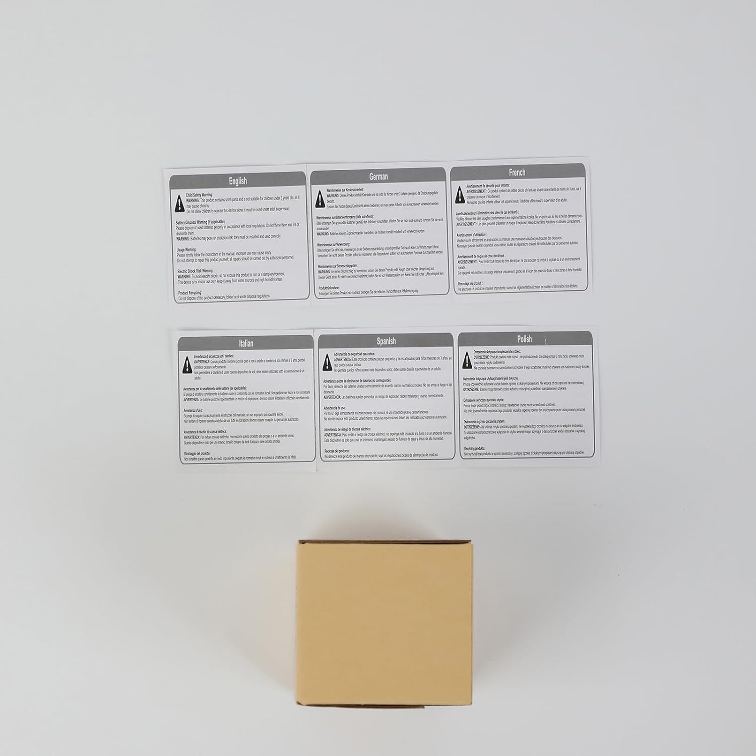 Provides important safety information and warnings in multiple languages to ensure proper use and prevent accidents.