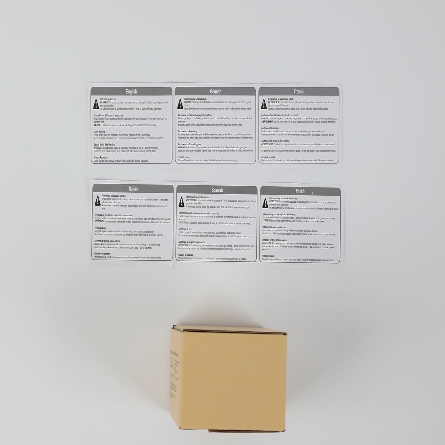 Provides important safety information and warnings in multiple languages to ensure proper use and reduce liability risks.
