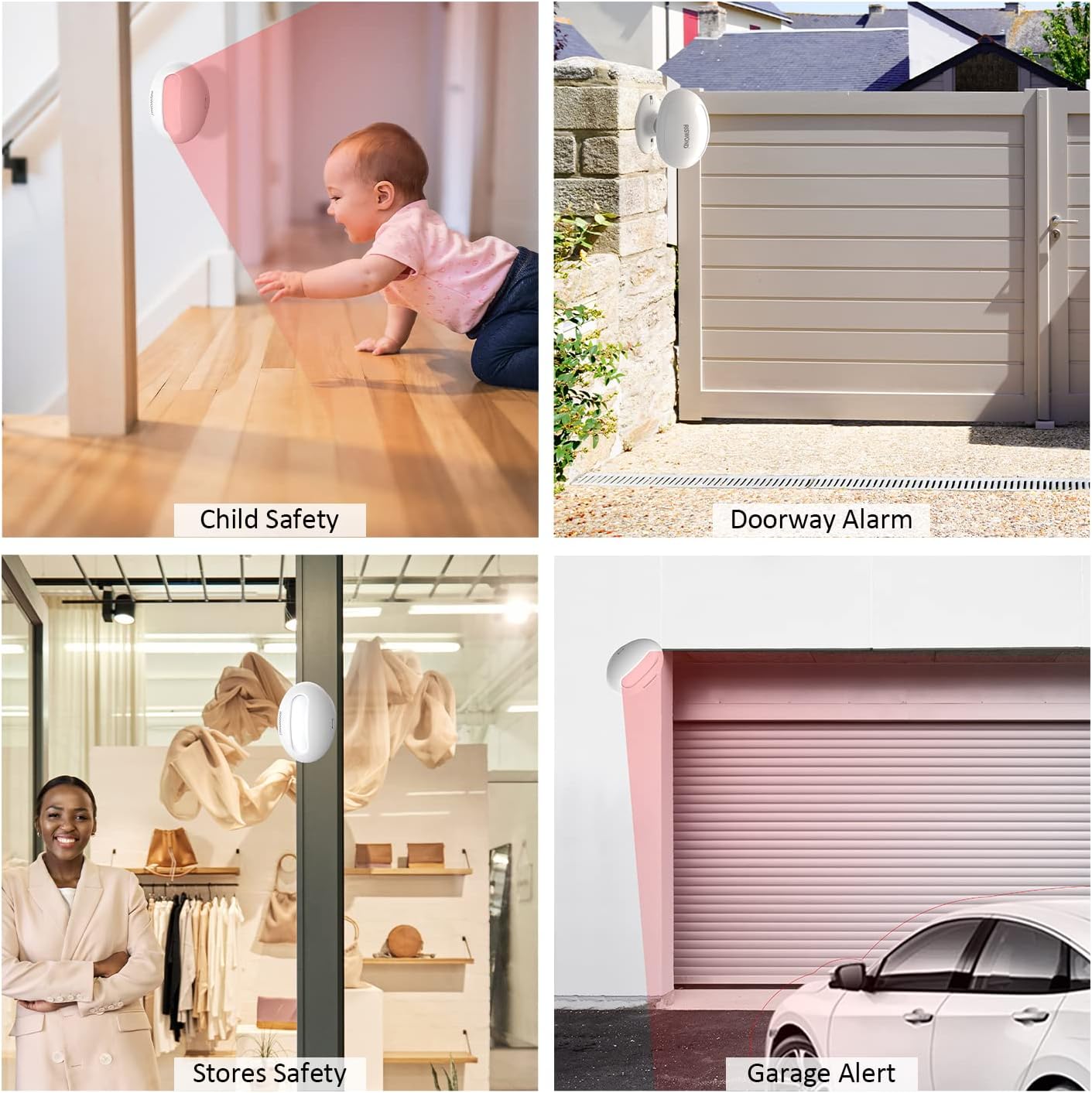 Wireless Motion Sensor Door Chime: Business Entry Doorbell Indoor Motion Detector Buzzer…: Infographics