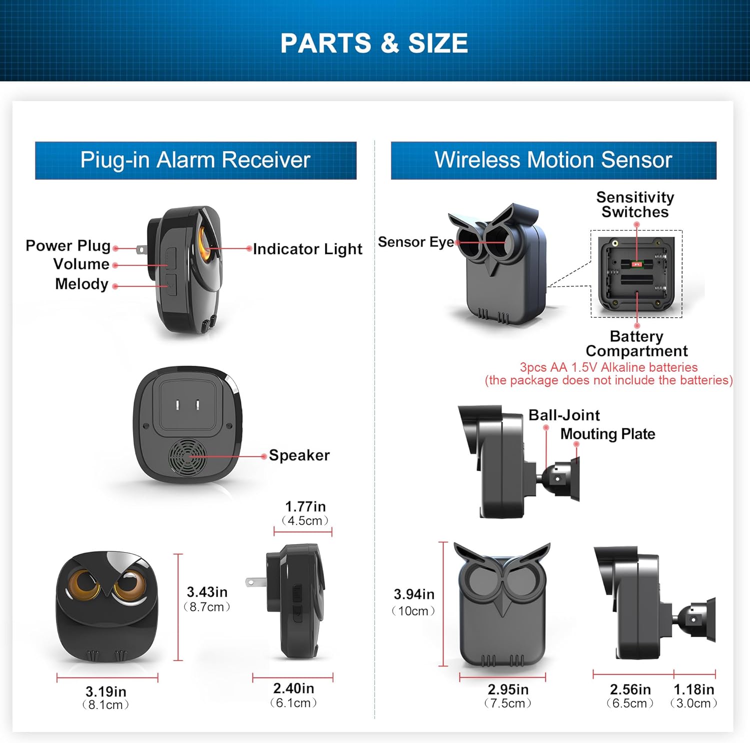 Driveway Alarm- 1/2 Mile Long Range Wireless Driveway Alarm Outdoor Weather Resistant…: Infographics