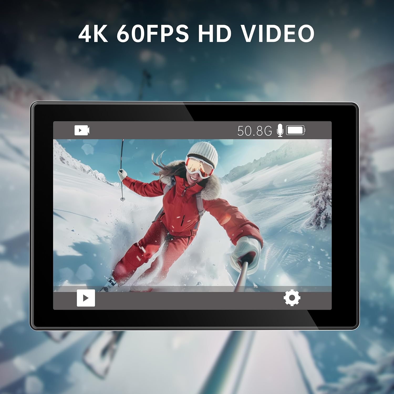 Highlights the high-quality video recording capability of the product to appeal to users seeking premium video performance.