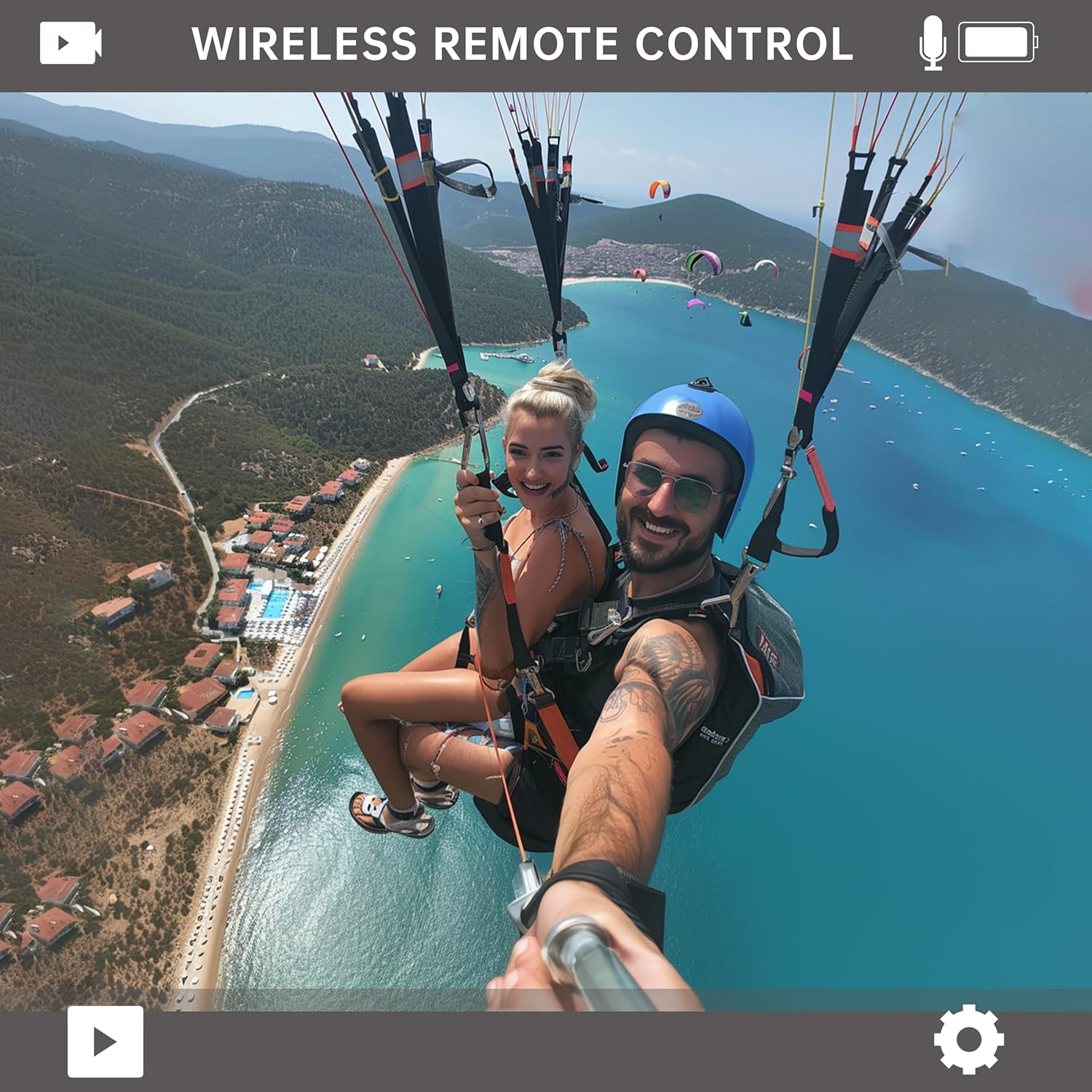 ODDV 4K60FPS 30MP Action Camera with Front LCD and Touch Rear Screens: Infographics