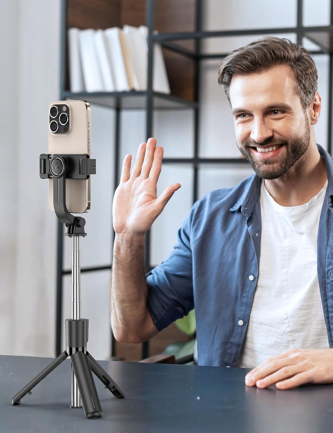 Demonstrates how the product can be used for video calls and content creation, highlighting its versatility for remote work and social media applications.