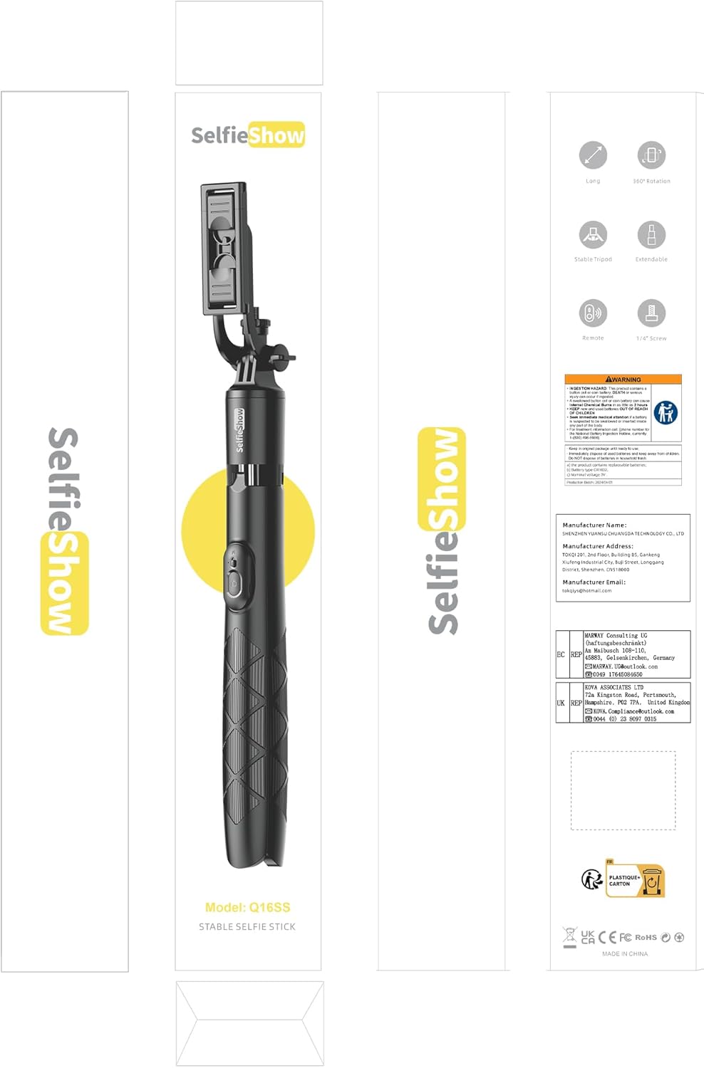 71" Phone Tripod & Selfie Stick: Infographics