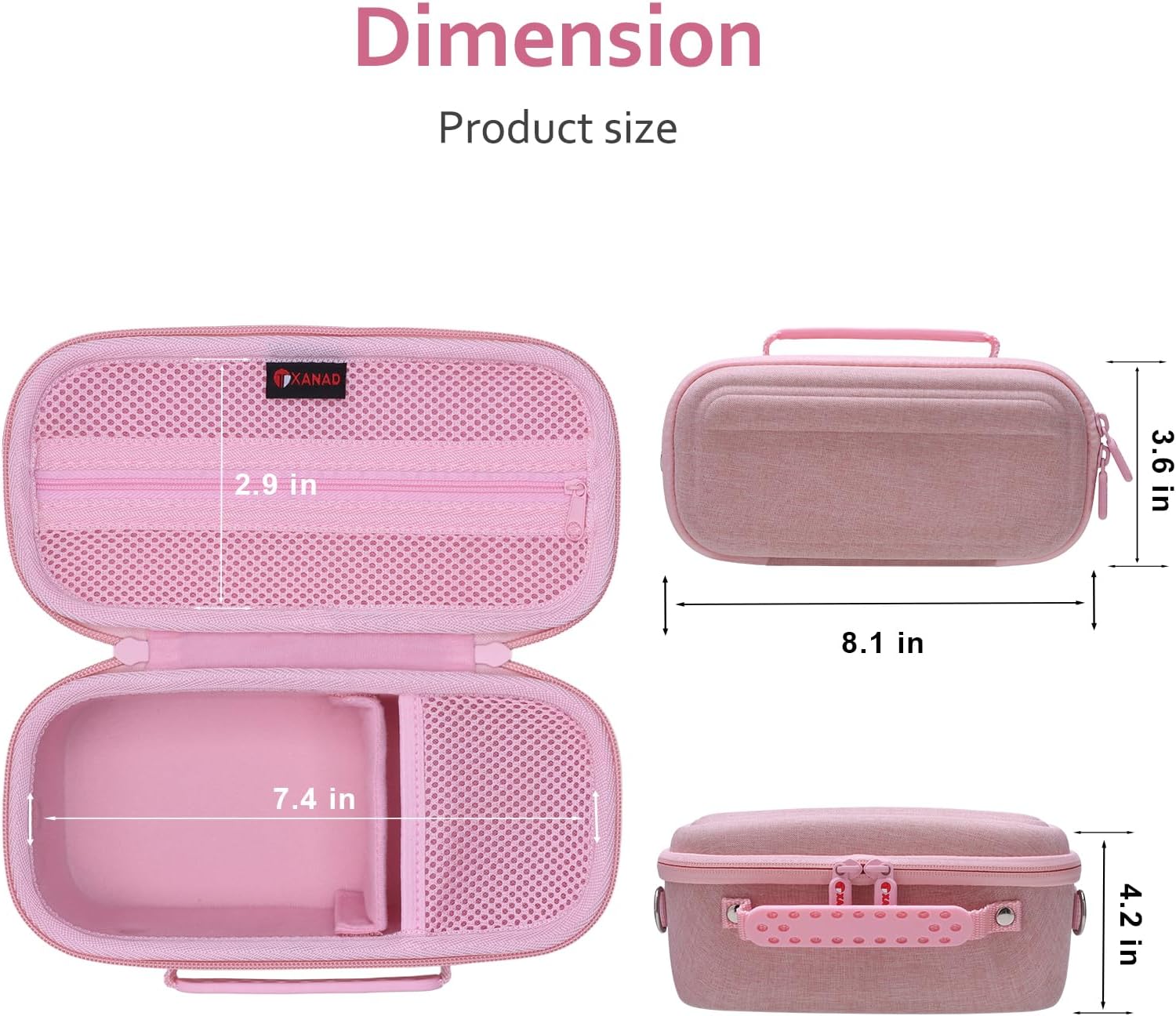Provides exact measurements of the product case to help shoppers understand its size and portability.