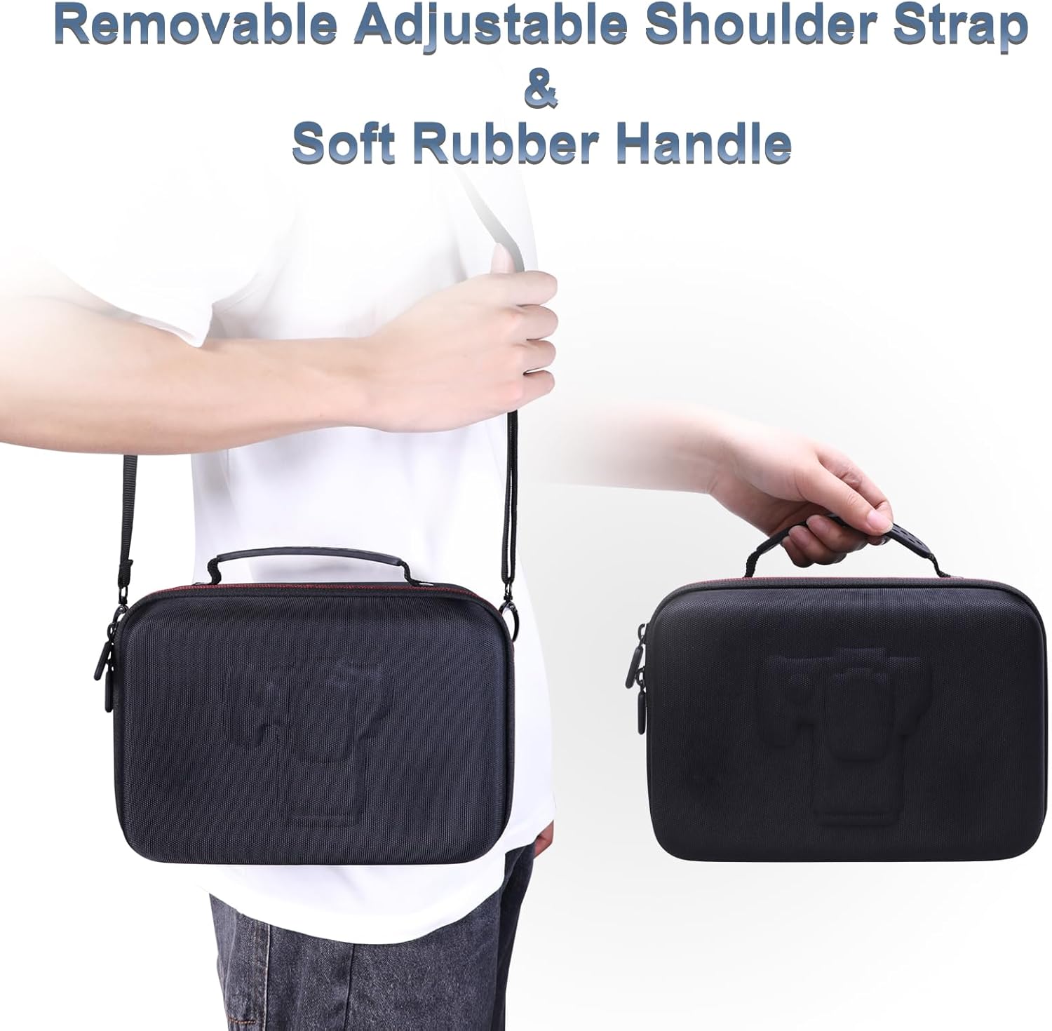 Highlights the product's versatile carrying options, emphasizing comfort and convenience for the user.