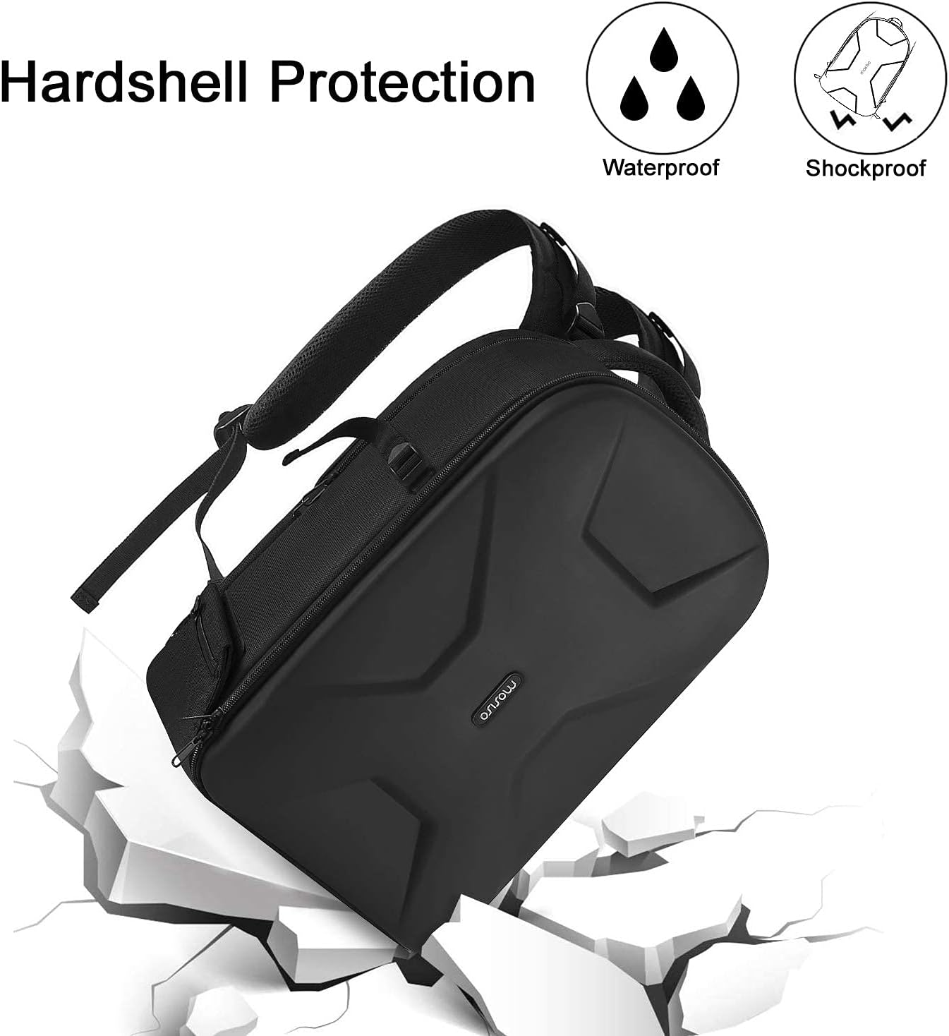 Highlights the product's waterproof and shockproof features to reassure customers about its durability and protection capabilities.