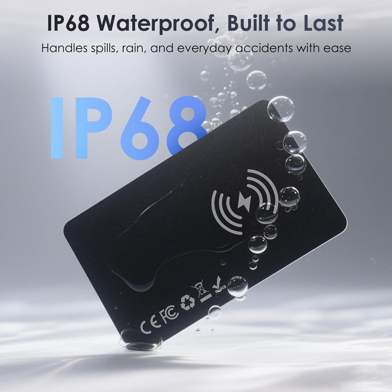 Highlights the product's waterproof capability to reassure customers about its durability and ability to withstand water exposure.