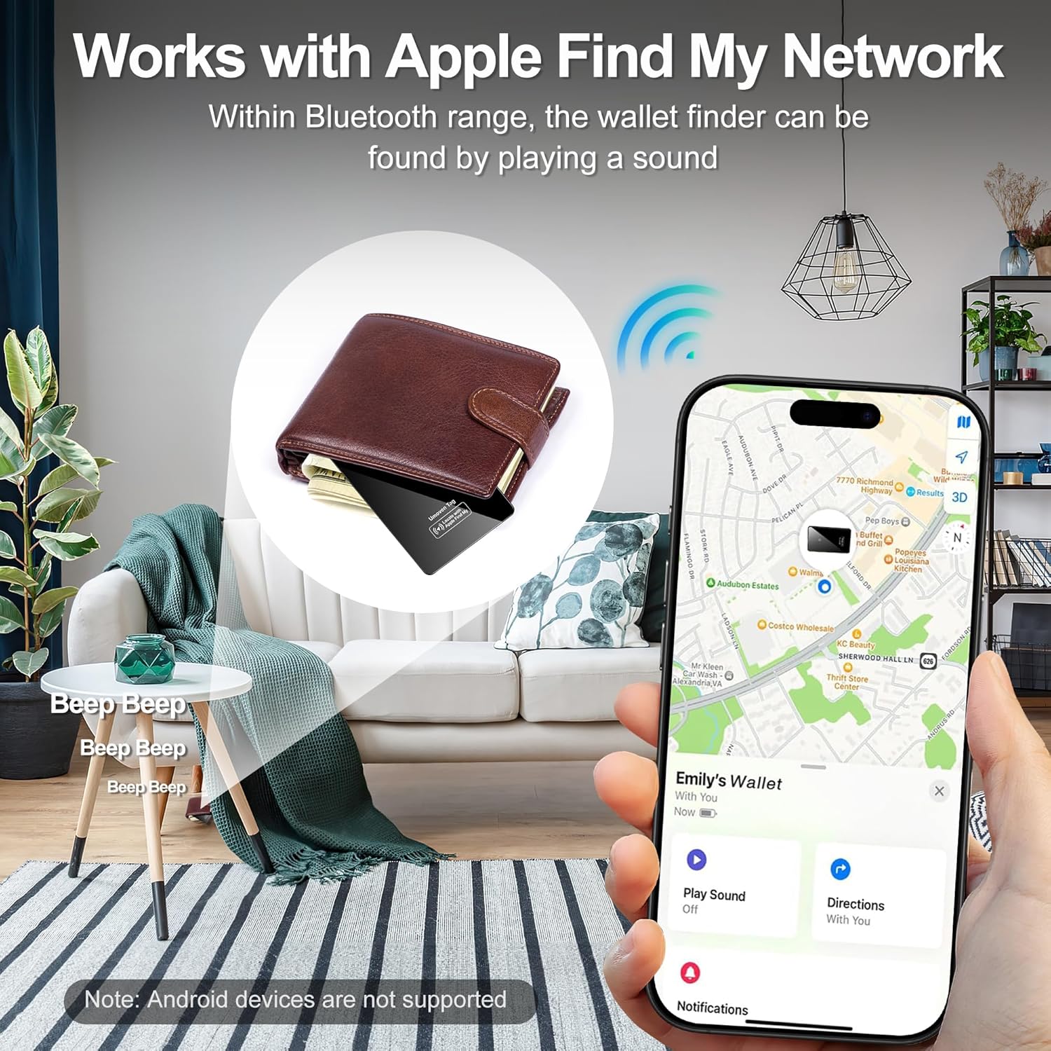 Tracker Card for Apple Find My(iOS Only): Infographics