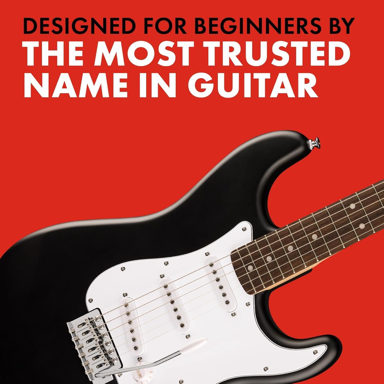 Emphasizes the brand's reputation and expertise in guitars, particularly for beginners, to build trust and confidence in potential buyers.