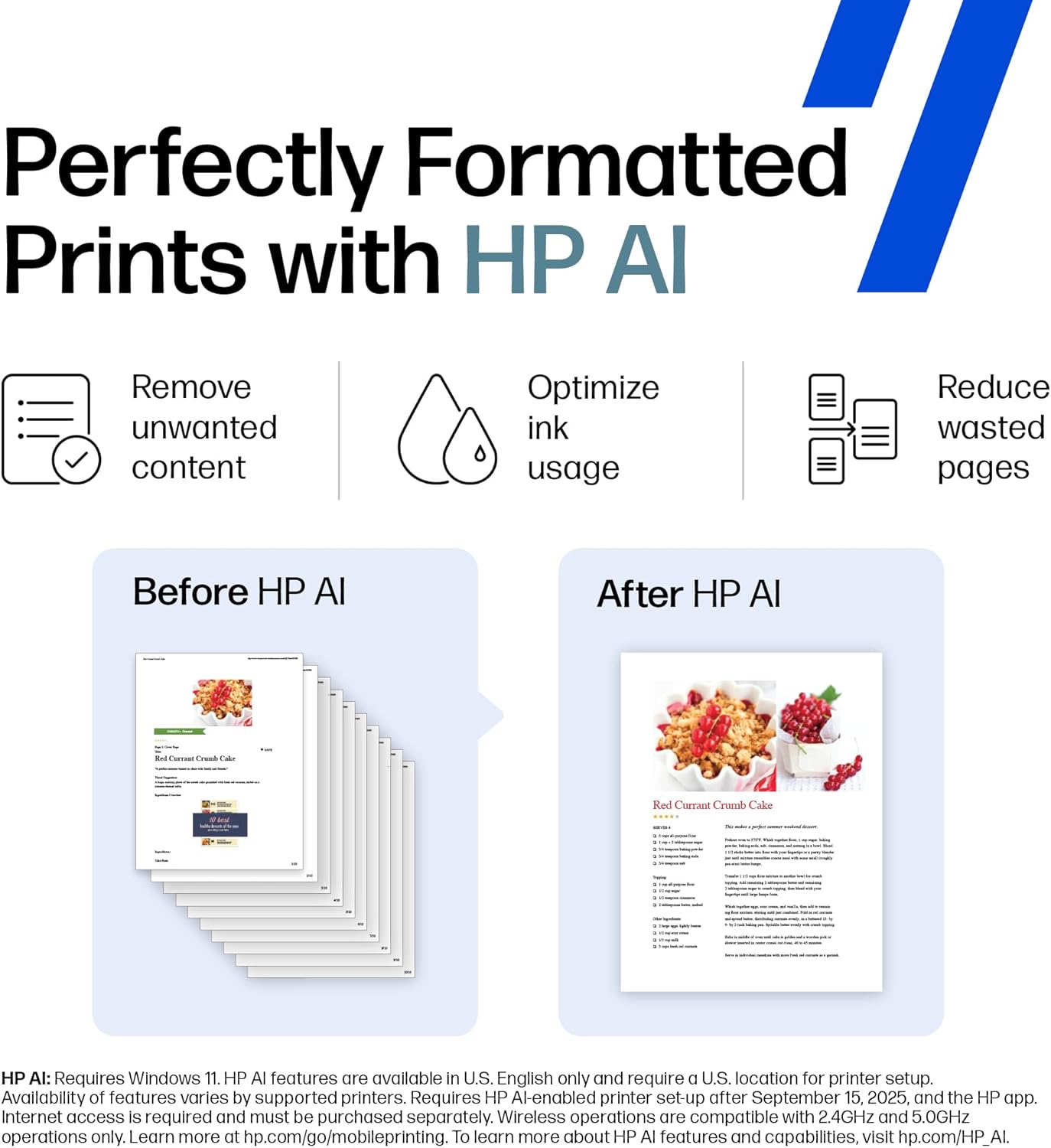 HP DeskJet 4227e Wireless All-in-One Color Inkjet Printer: Infographics