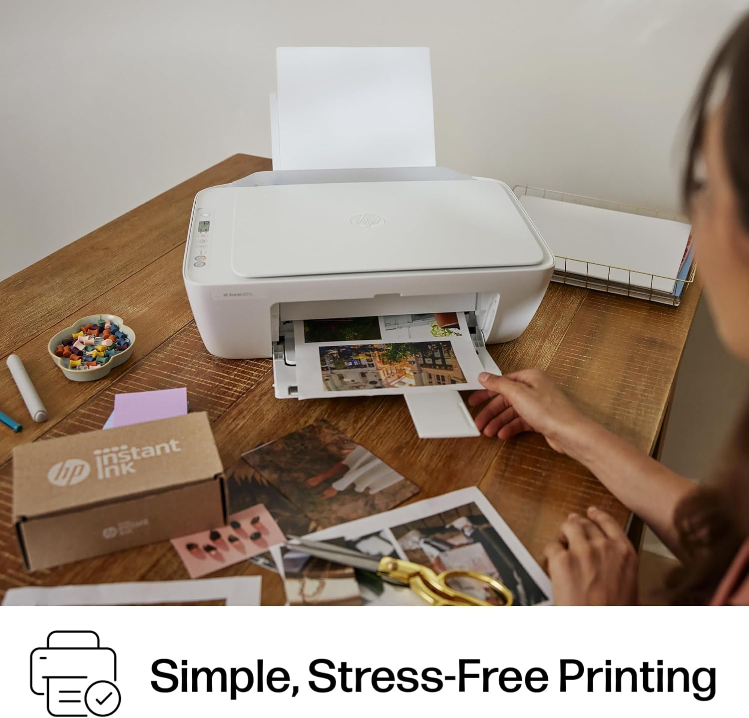 Emphasizes the simplicity and stress-free nature of using this printer, appealing to customers who want a hassle-free printing experience.