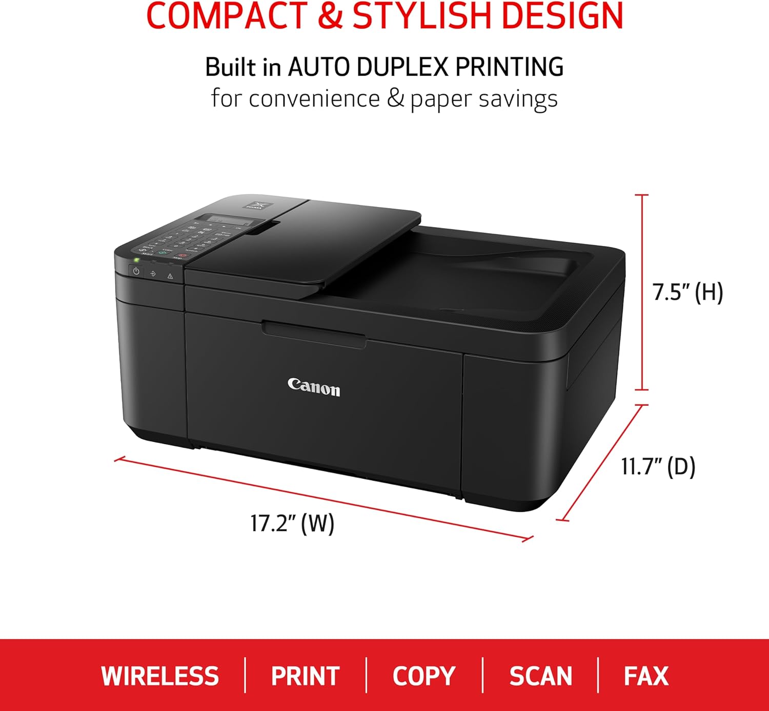 Canon PIXMA TR4720 All-in-One Wireless Printer: Infographics